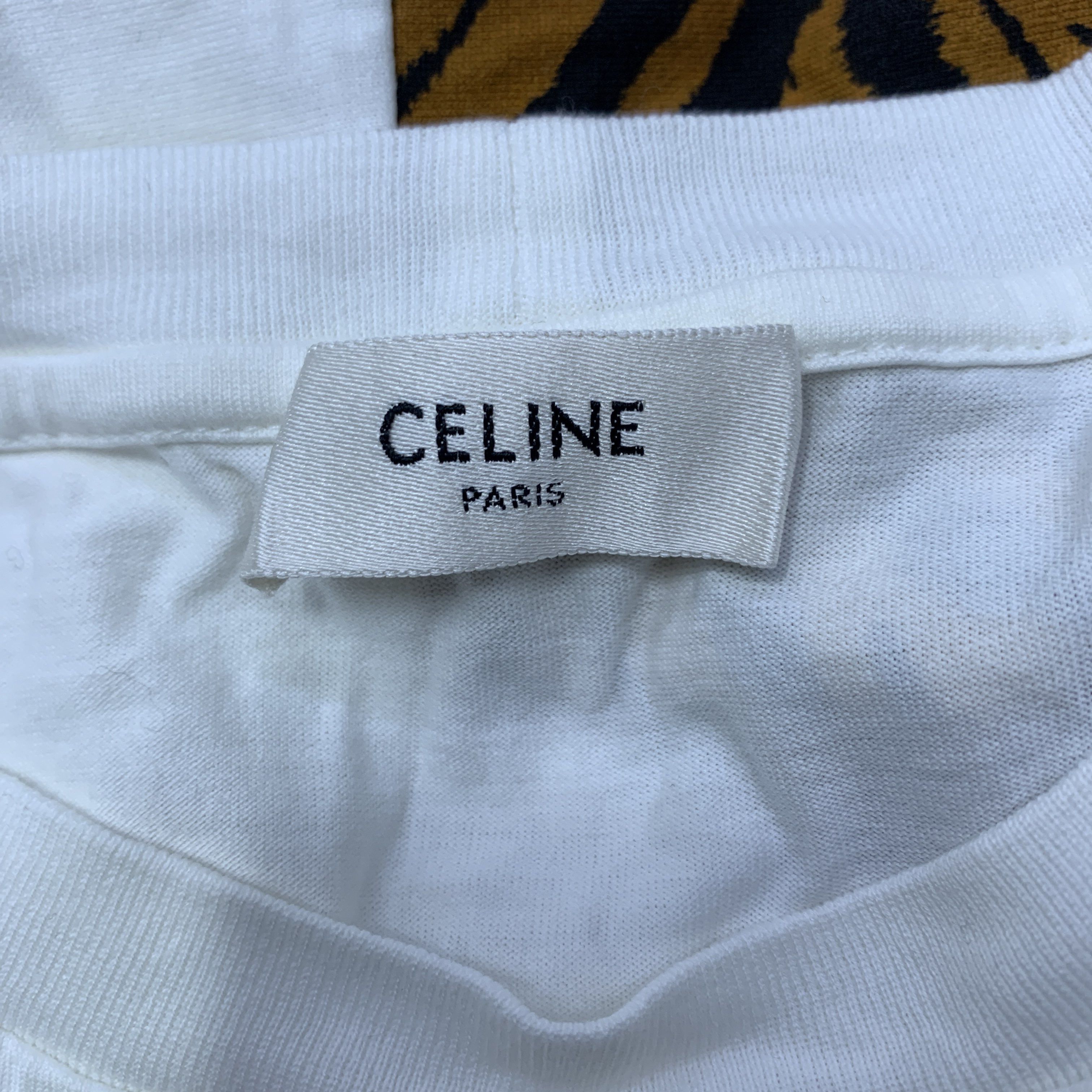Celine Celine Logo Tiger Print T-Shirt L Size US L / EU 52-54 / 3 - 2 Thumbnail