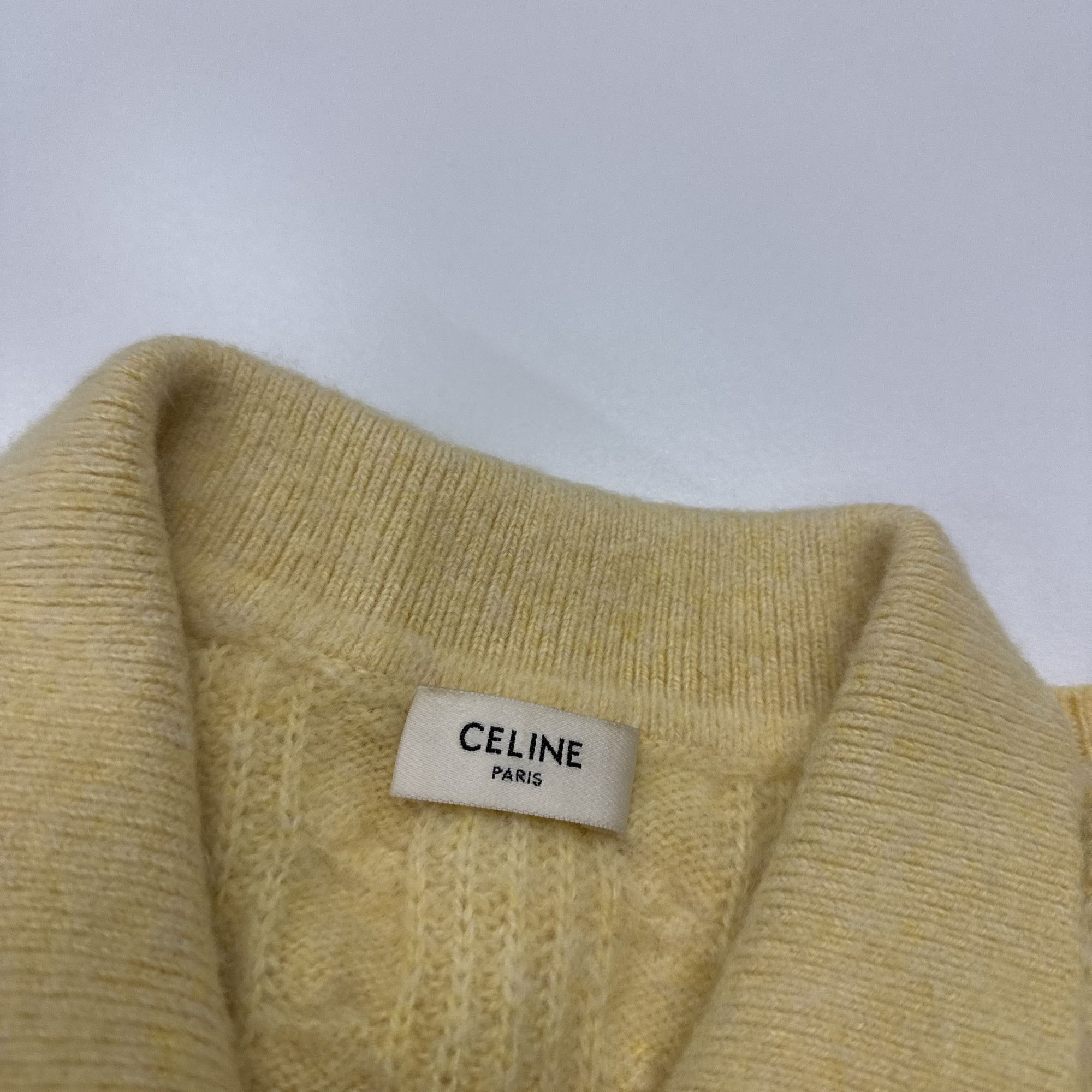 Celine Celine Cable Knit Short Sleeve Cardigan Size L Size L / US 10 / IT 46 - 3 Thumbnail