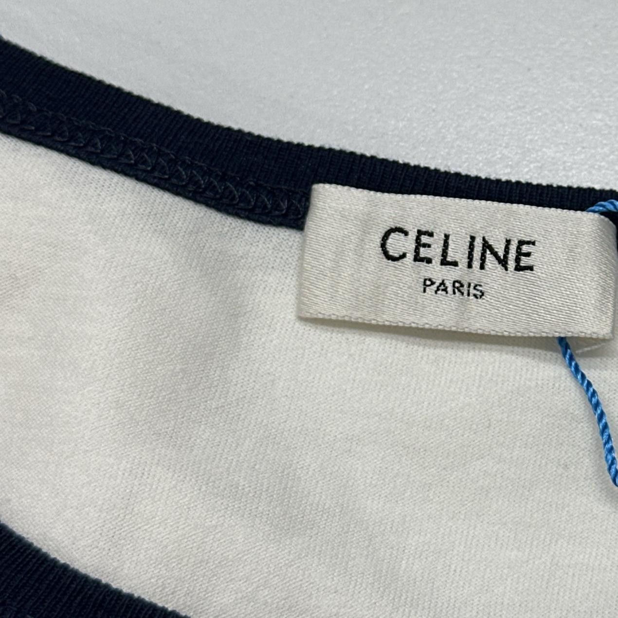 Celine Celine Triomphe Pocket Short Sleeve T-Shirt Size XS Size XS / US 0-2 / IT 36-38 - 10 Thumbnail