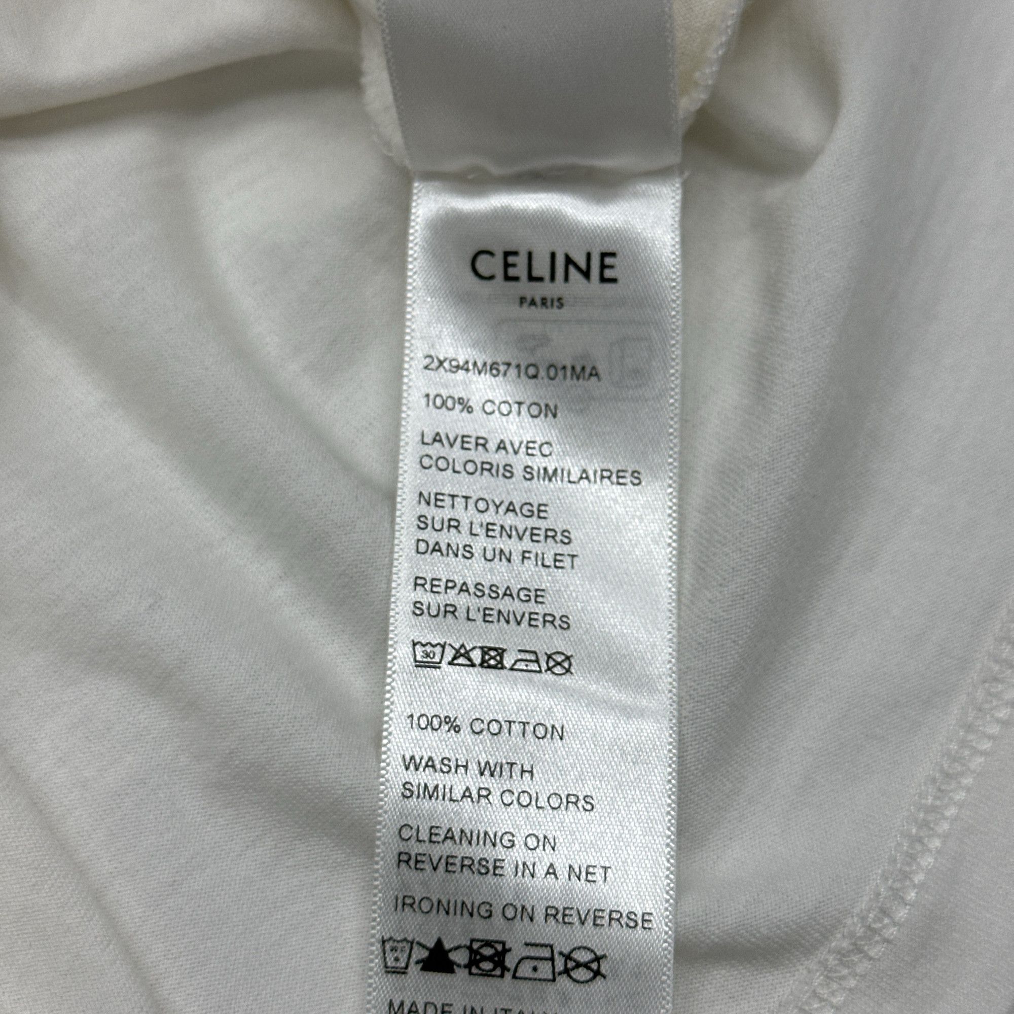 Celine Celine Triomphe Pocket Short Sleeve T-Shirt Size XS Size XS / US 0-2 / IT 36-38 - 7 Thumbnail