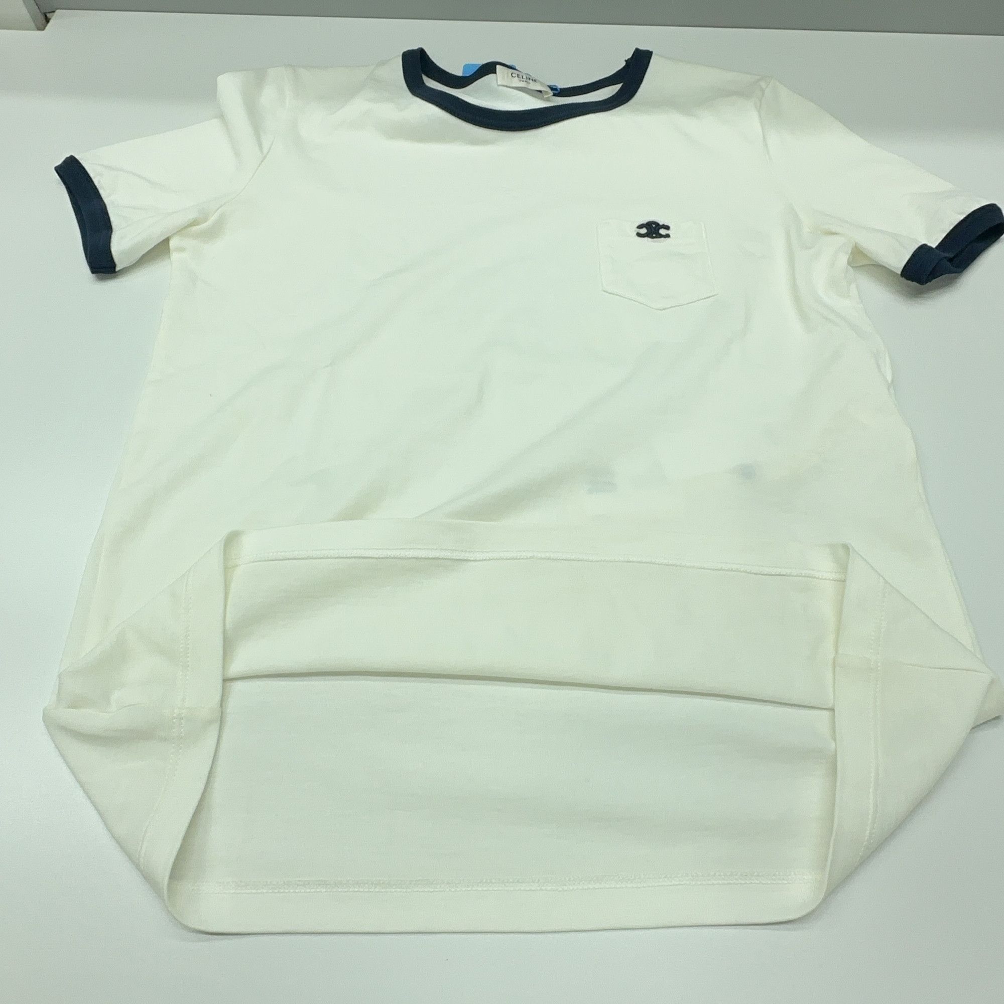 Celine Celine Triomphe Pocket Short Sleeve T-Shirt Size XS Size XS / US 0-2 / IT 36-38 - 14 Thumbnail
