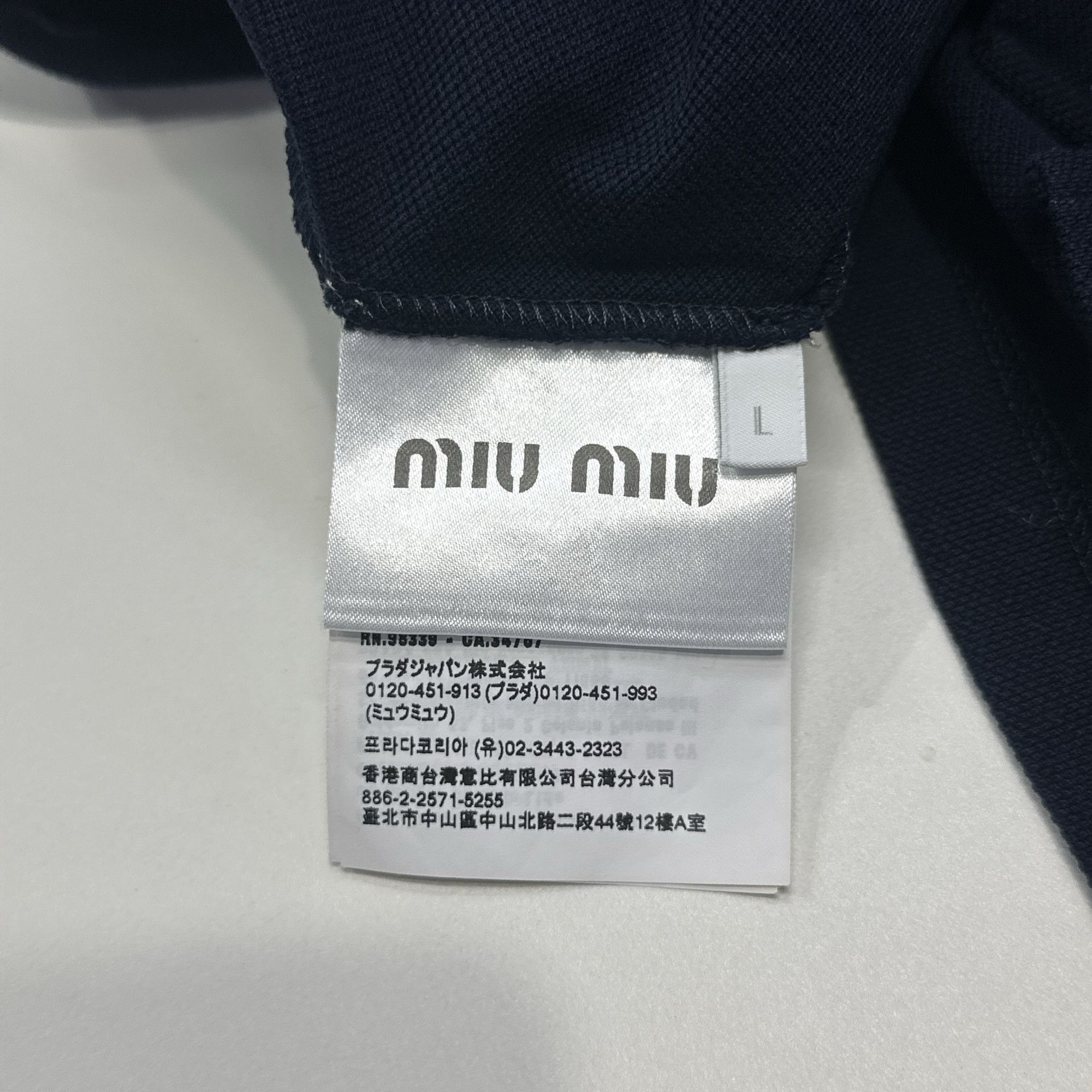 Miu Miu Miu Miu Logo Embroidery Polo Size L Size L / US 10 / IT 46 - 4 Thumbnail