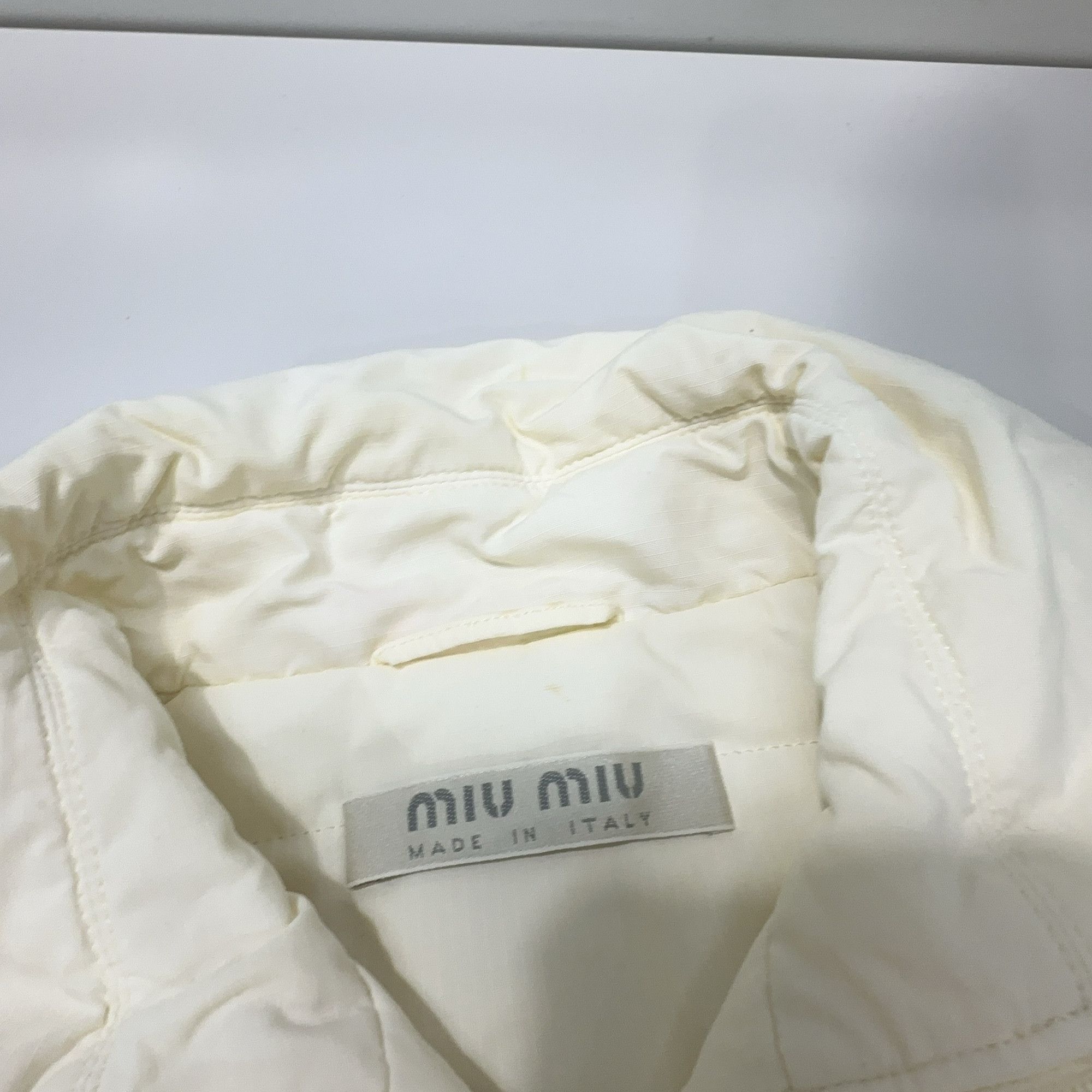 Miu Miu Miu Miu White Padded Jacket Size 46 Size L / US 10 / IT 46 - 4 Thumbnail