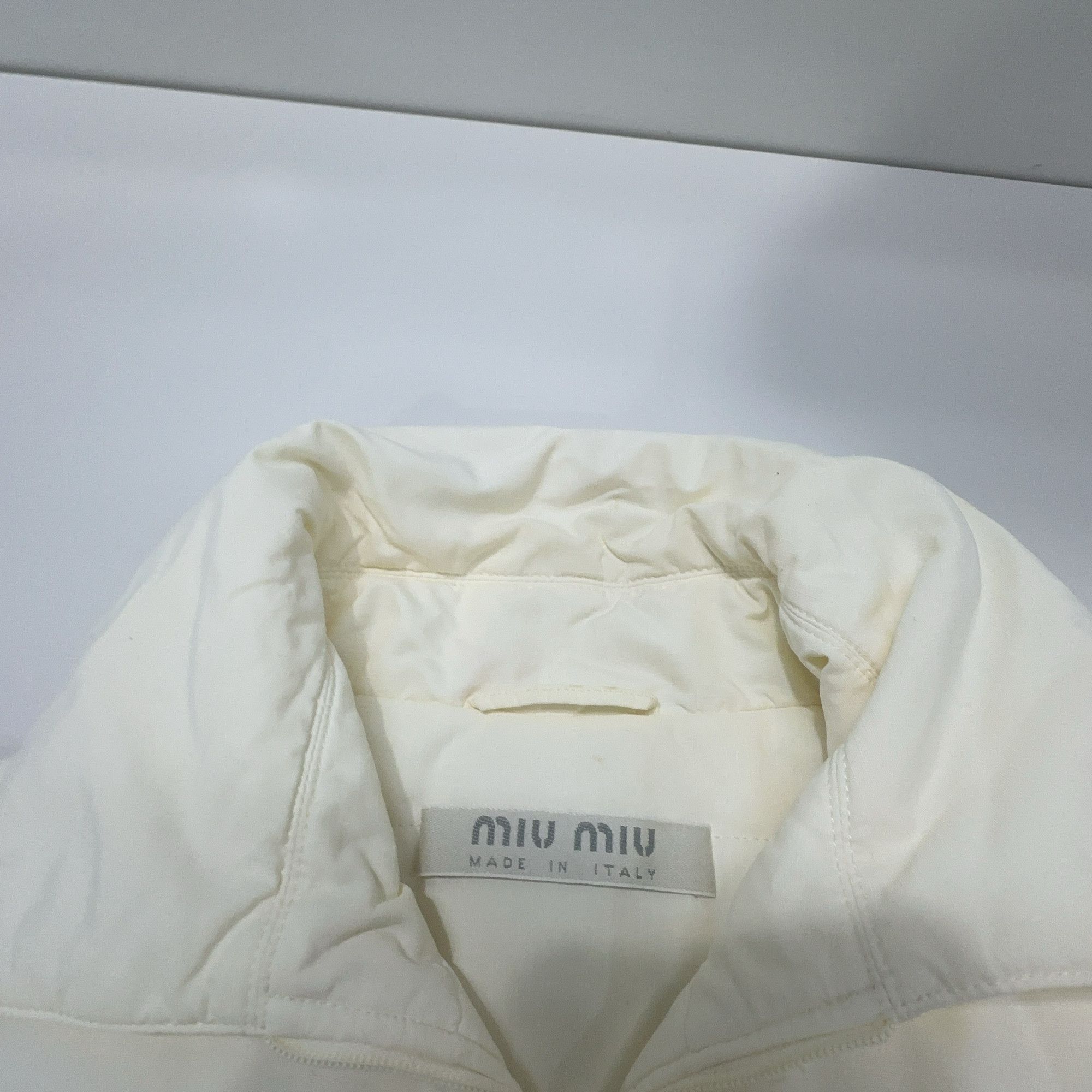Miu Miu Miu Miu White Padded Jacket Size 46 Size L / US 10 / IT 46 - 5 Thumbnail