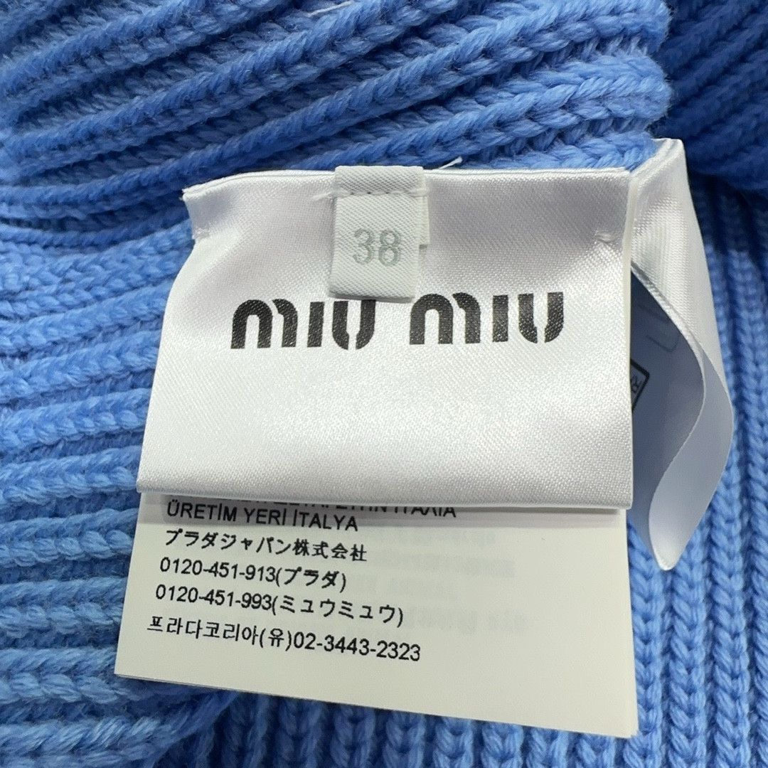 Miu Miu Miu Miu Logo Patch Wool Cardigan Size 38 Size XS / US 0-2 / IT 36-38 - 4 Thumbnail