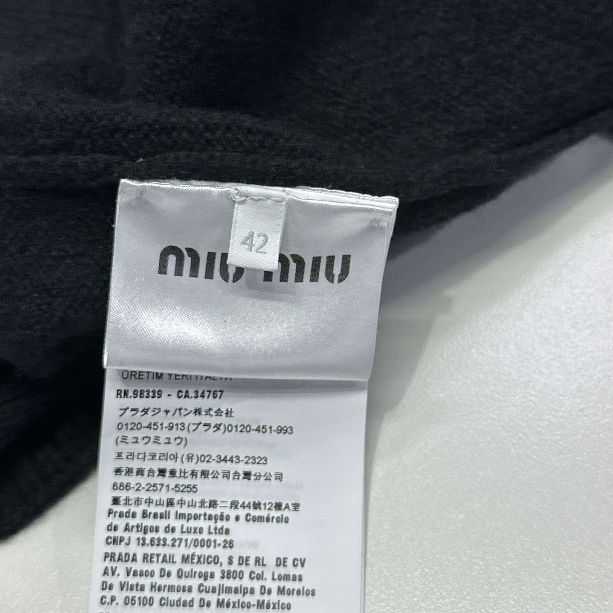 Miu Miu Miu Miu Feather-Trimmed Cashmere Cardigan Size 42 Size M / US 6-8 / IT 42-44 - 4 Thumbnail