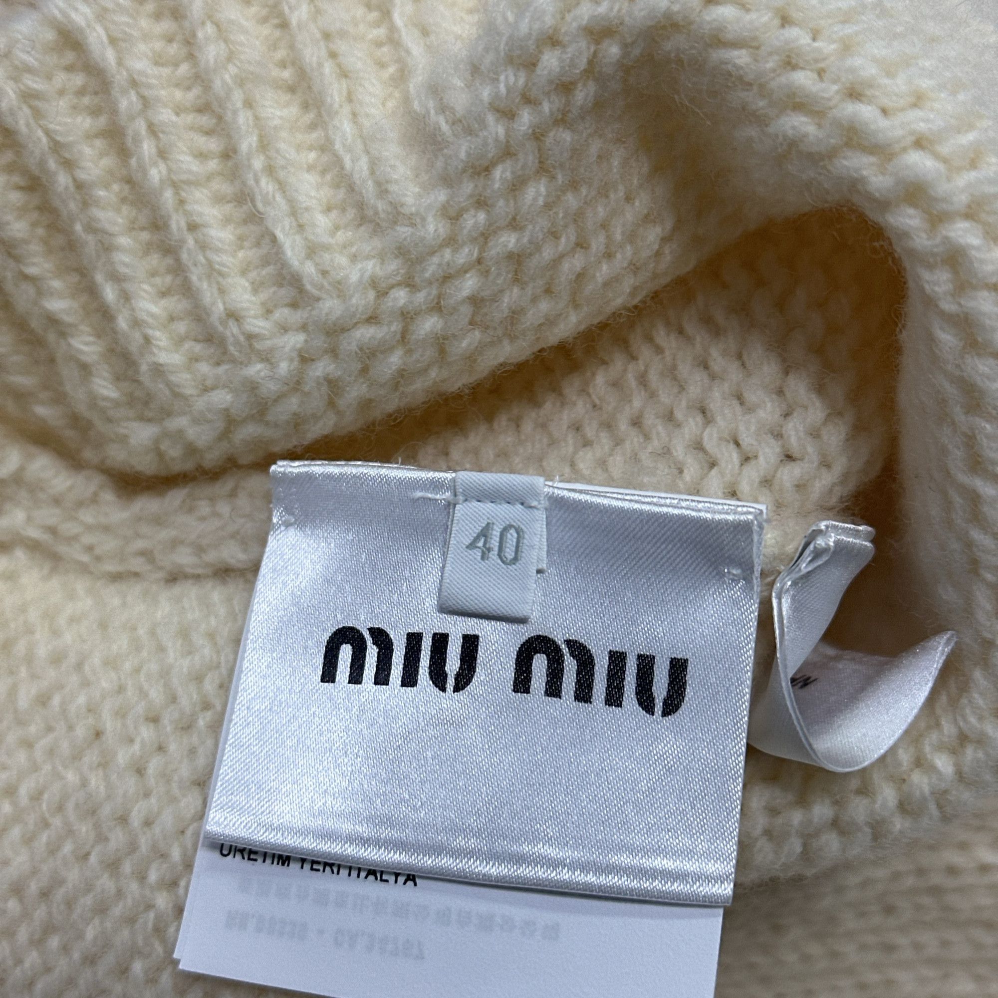 Miu Miu Miu Miu Geometric Pattern Wool Sweater Size 40 Size S / US 4 / IT 40 - 4 Thumbnail