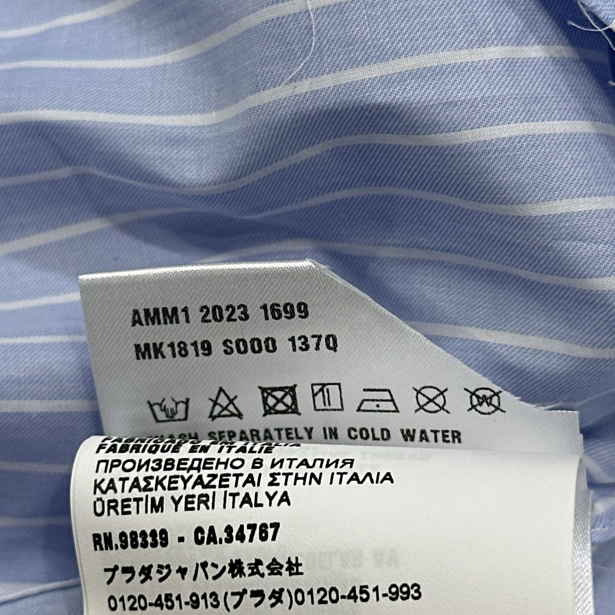 Miu Miu Miu Miu Striped Shirt Size IT 36 Size XS / US 0-2 / IT 36-38 - 6 Thumbnail