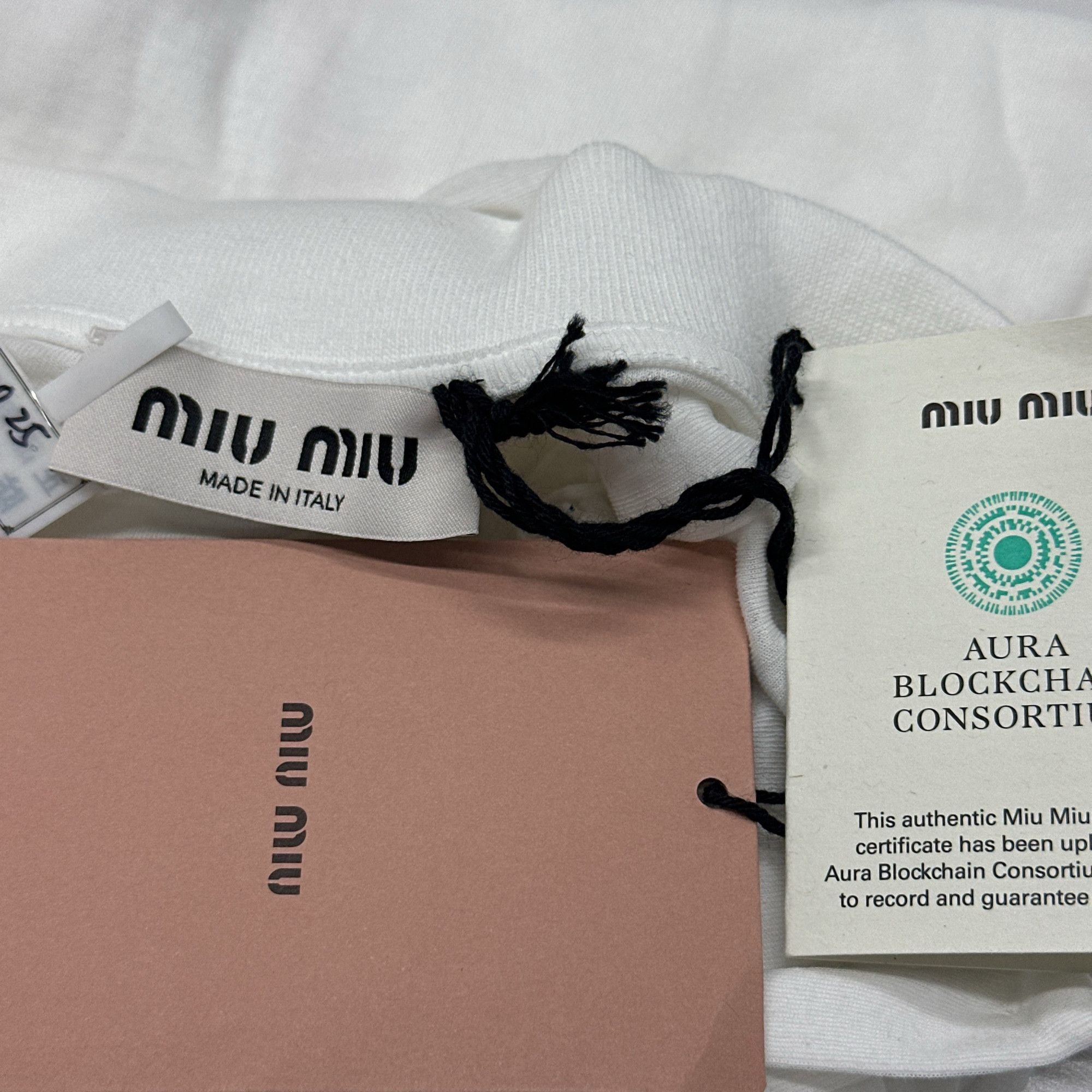Miu Miu Miu Miu White Polo Long Sleeve Mini Dress Size S Size S / US 4 / IT 40 - 3 Thumbnail