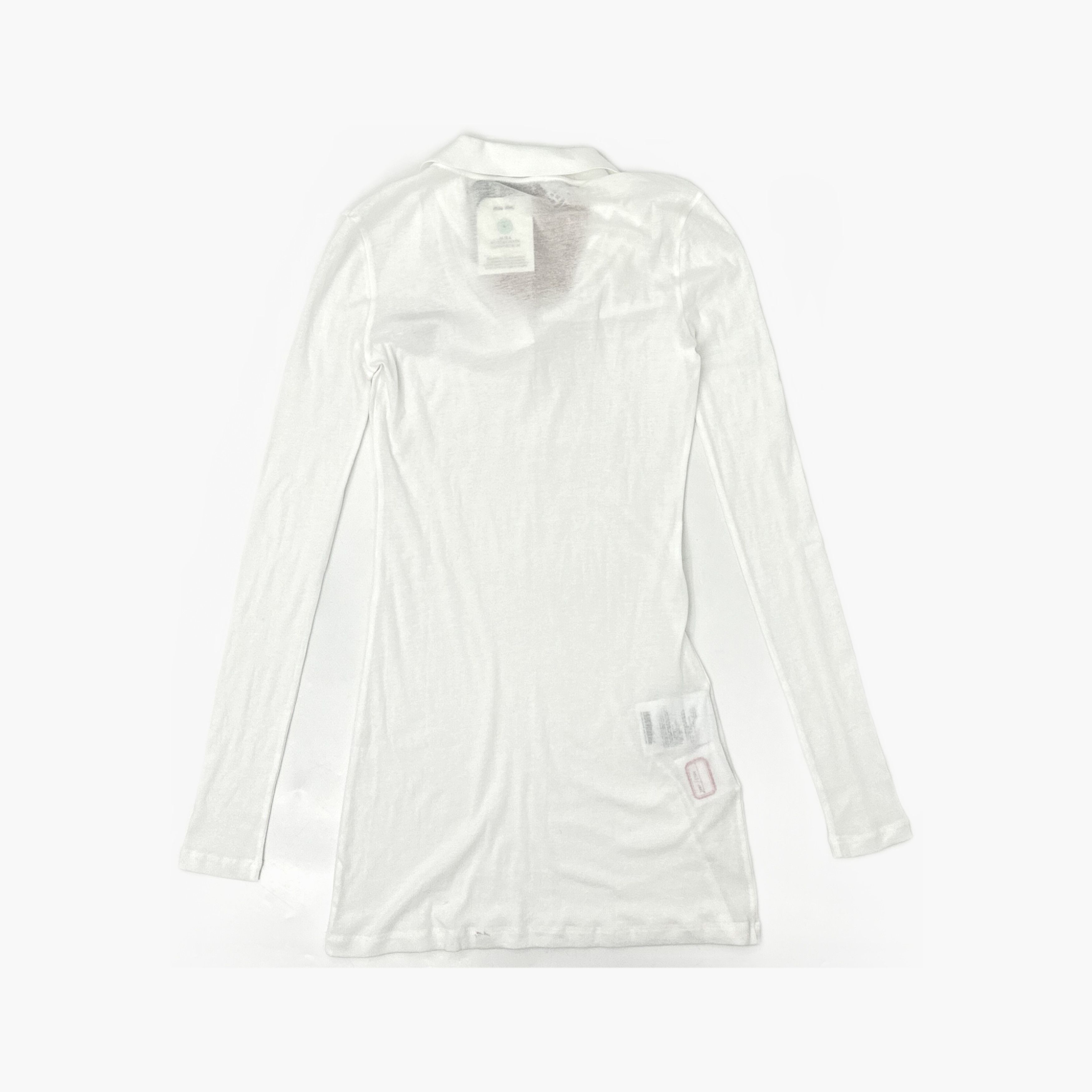 Miu Miu Miu Miu White Polo Long Sleeve Mini Dress Size S Size S / US 4 / IT 40 - 2 Thumbnail