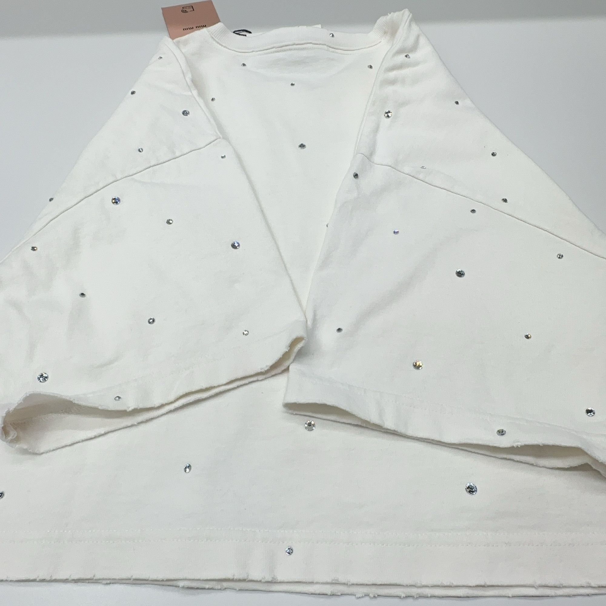 Miu Miu Miu Miu Crystal Logo T-Shirt S Size S / US 4 / IT 40 - 11 Thumbnail