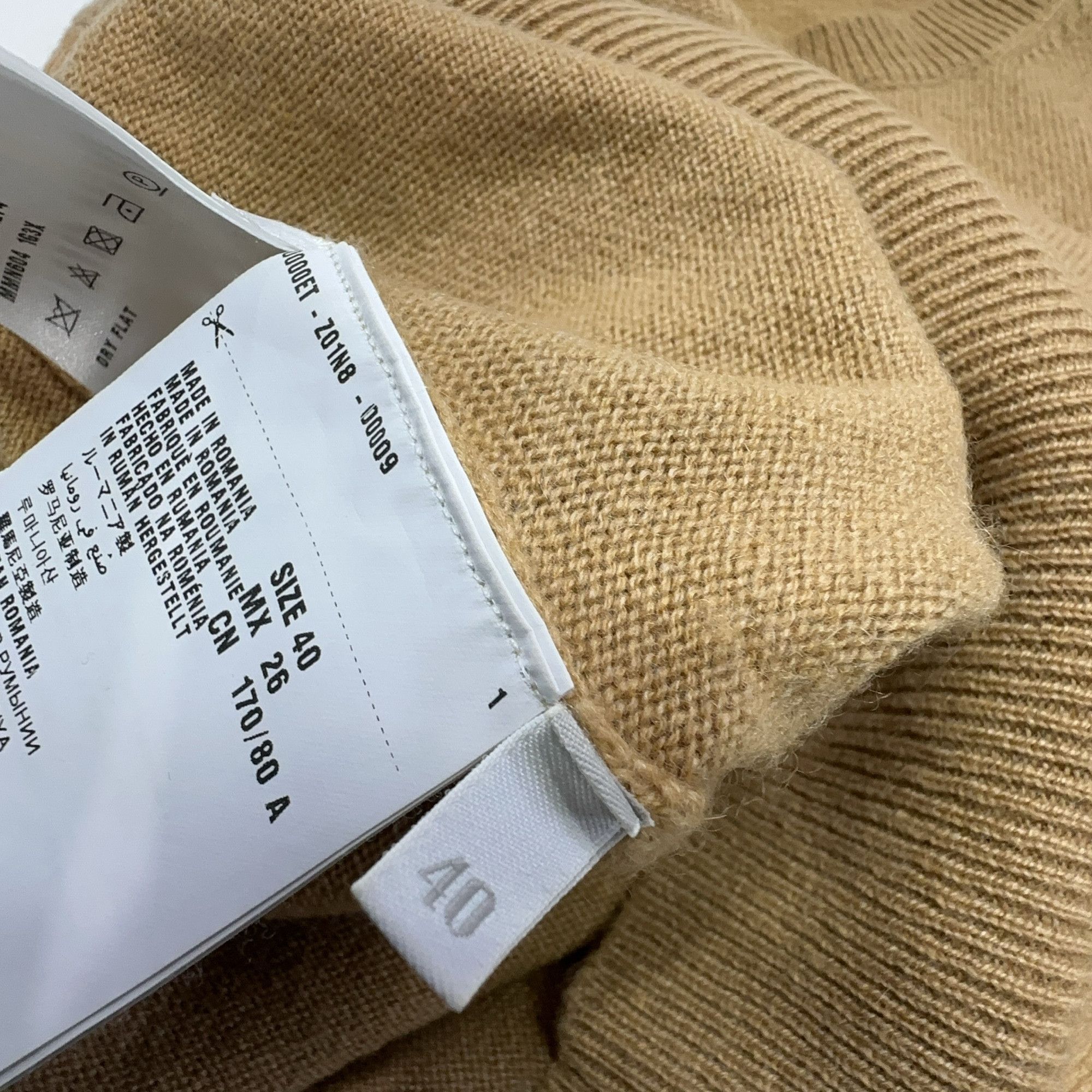 Miu Miu Miu Miu Beige Knit Short Sleeve Top Size 40 Size S / US 4 / IT 40 - 5 Thumbnail