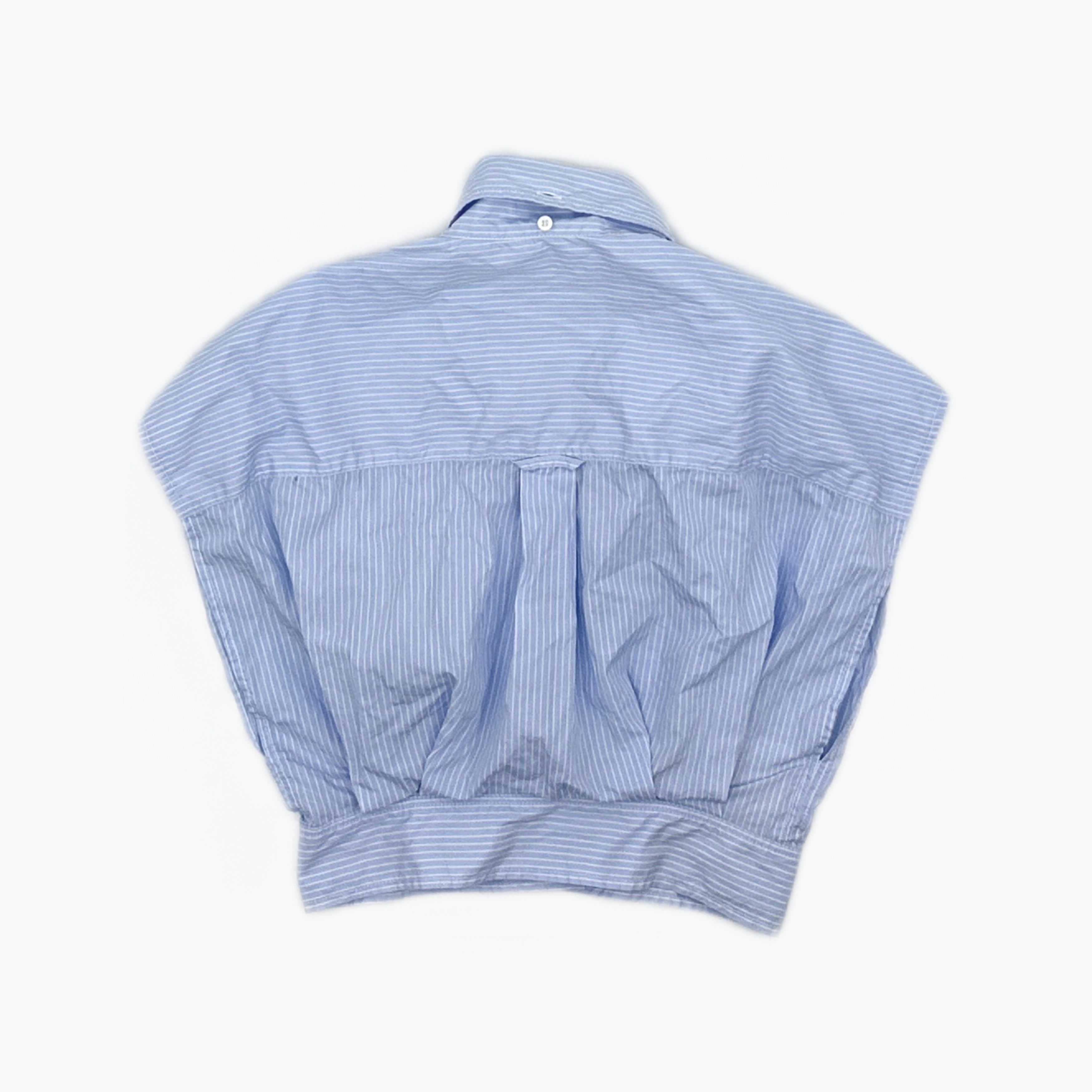 Miu Miu Miu Miu Striped Logo Button Up Shirt Size 36 Size XS / US 0-2 / IT 36-38 - 2 Thumbnail