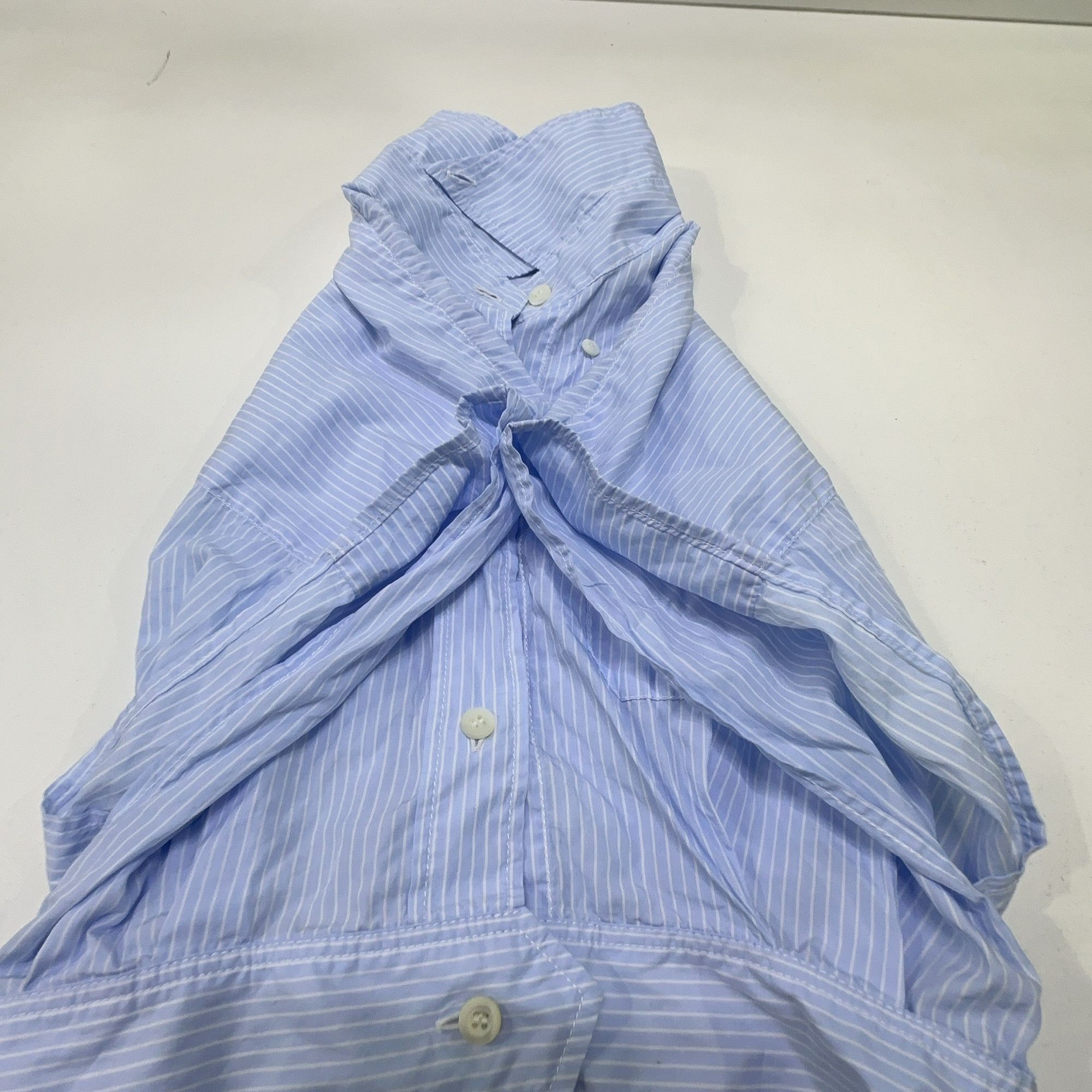 Miu Miu Miu Miu Striped Logo Button Up Shirt Size 36 Size XS / US 0-2 / IT 36-38 - 7 Thumbnail