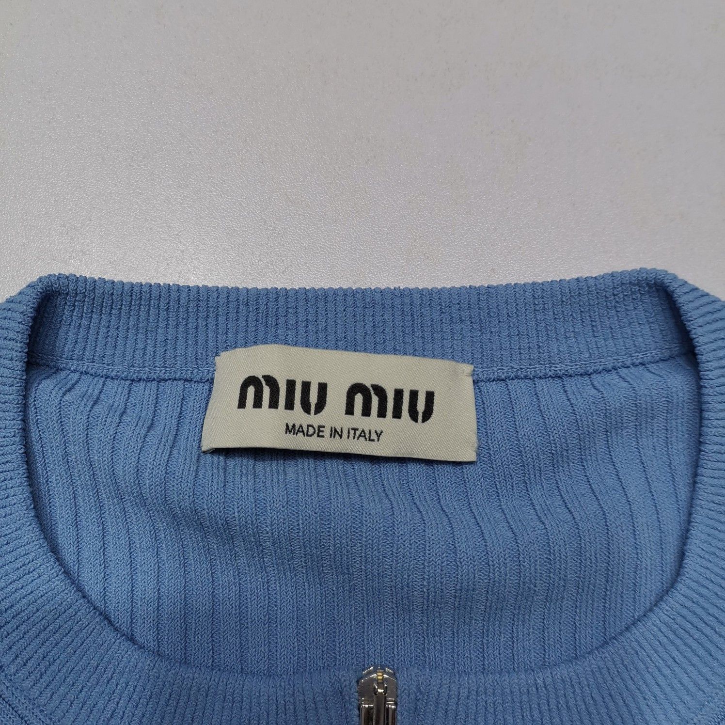 Miu Miu Miu Miu Logo Patch Zip Knit Sweater Size 40 Size S / US 4 / IT 40 - 5 Thumbnail