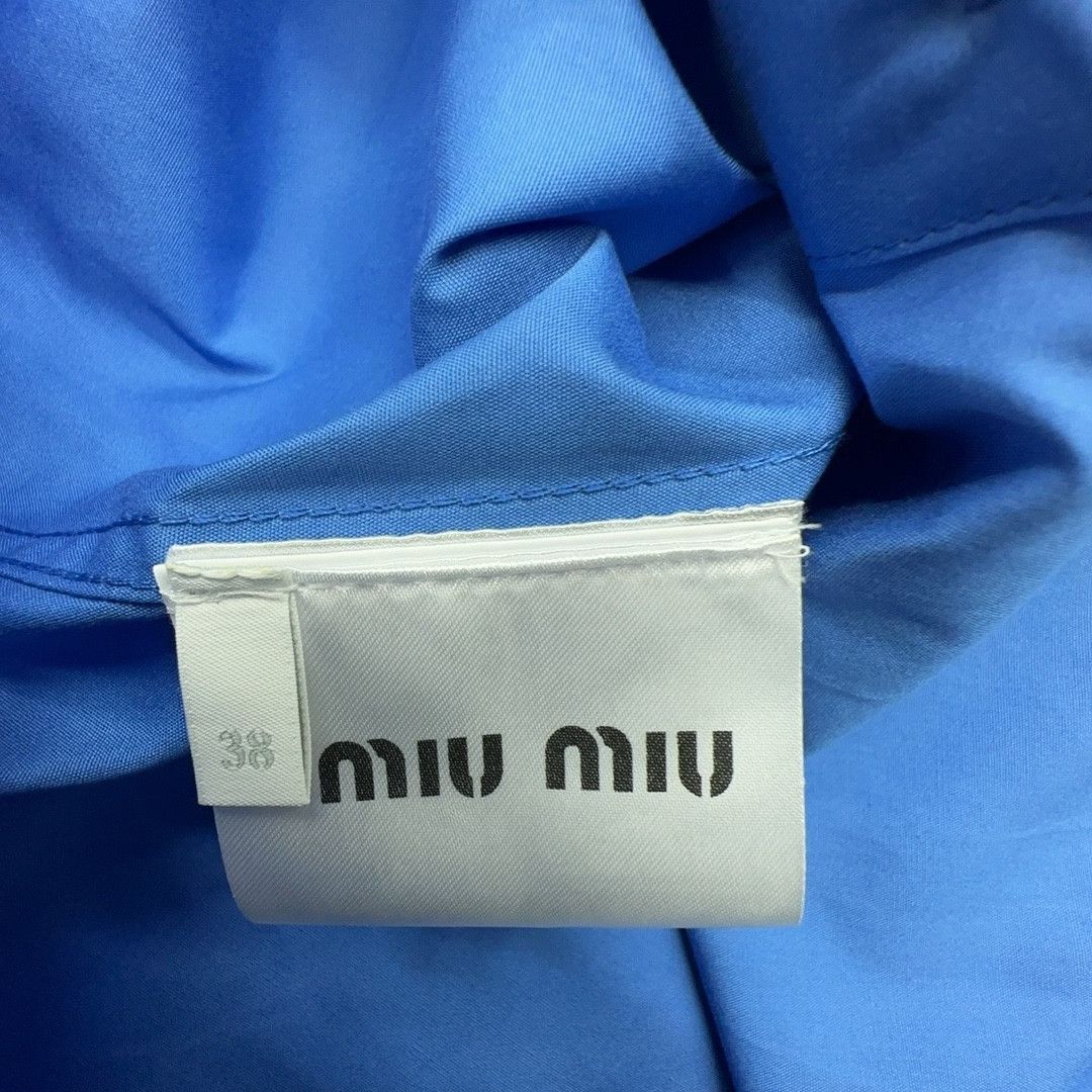 Miu Miu Miu Miu Popeline Logo Pocket Shirt Size 38 Size XS / US 0-2 / IT 36-38 - 3 Thumbnail