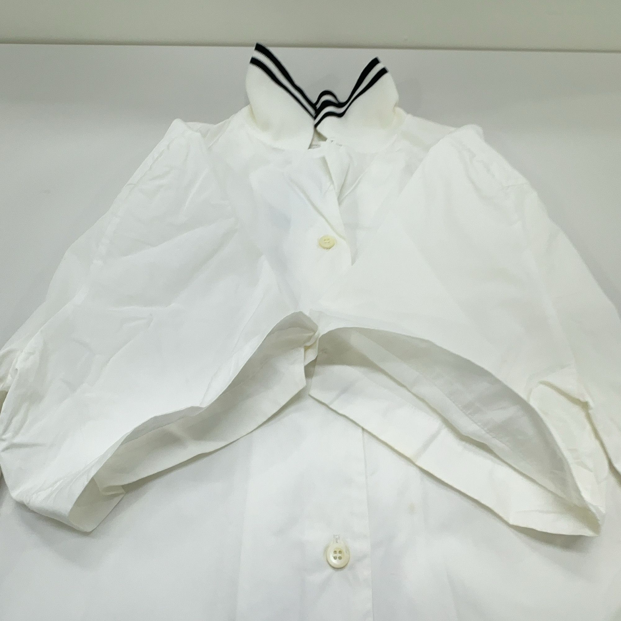 Miu Miu Miu Miu Striped Collar Button Up Shirt Size 36 Size XS / US 0-2 / IT 36-38 - 9 Thumbnail