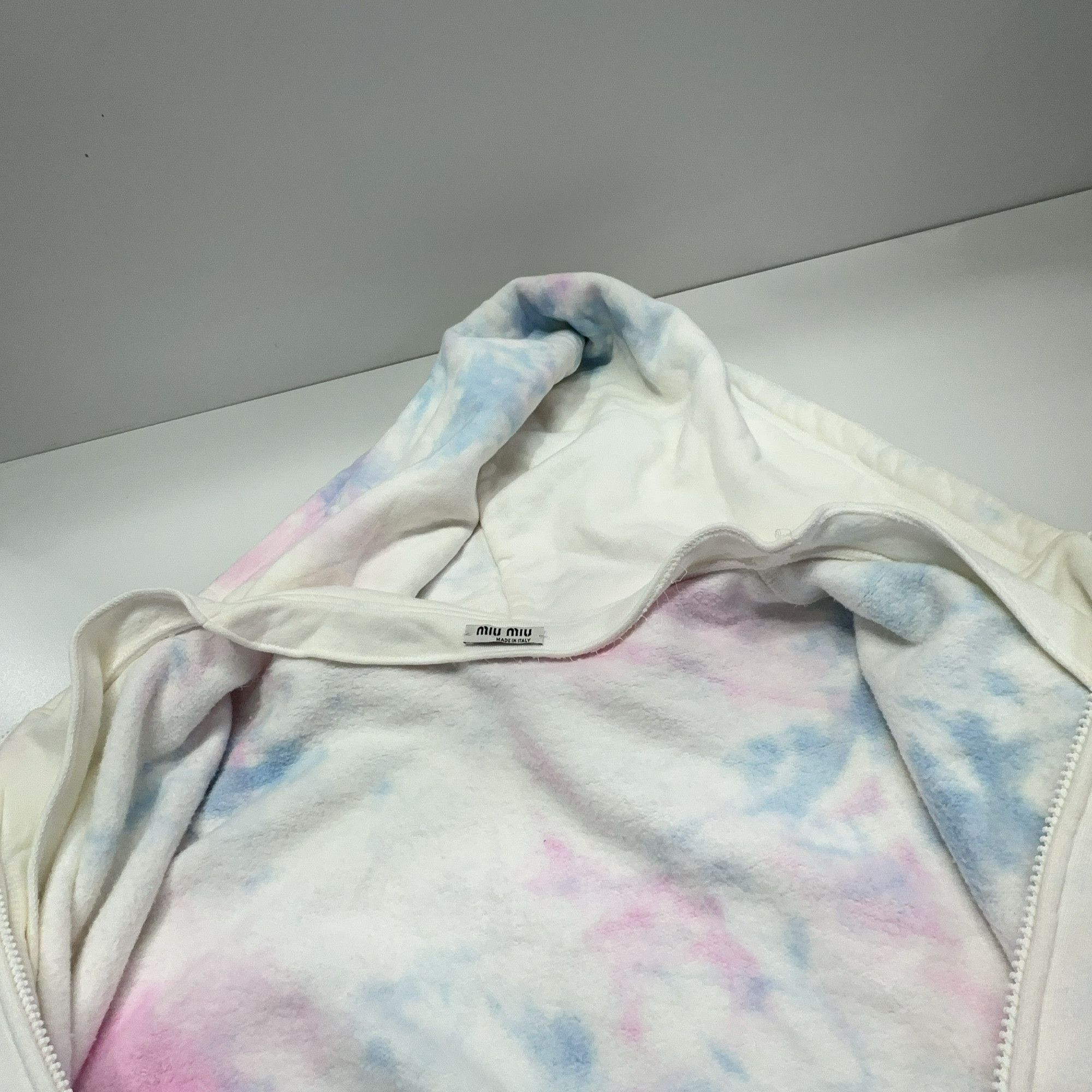 Miu Miu Miu Miu Tie-Dye Logo Hoodie Size XS Size XS / US 0-2 / IT 36-38 - 8 Thumbnail
