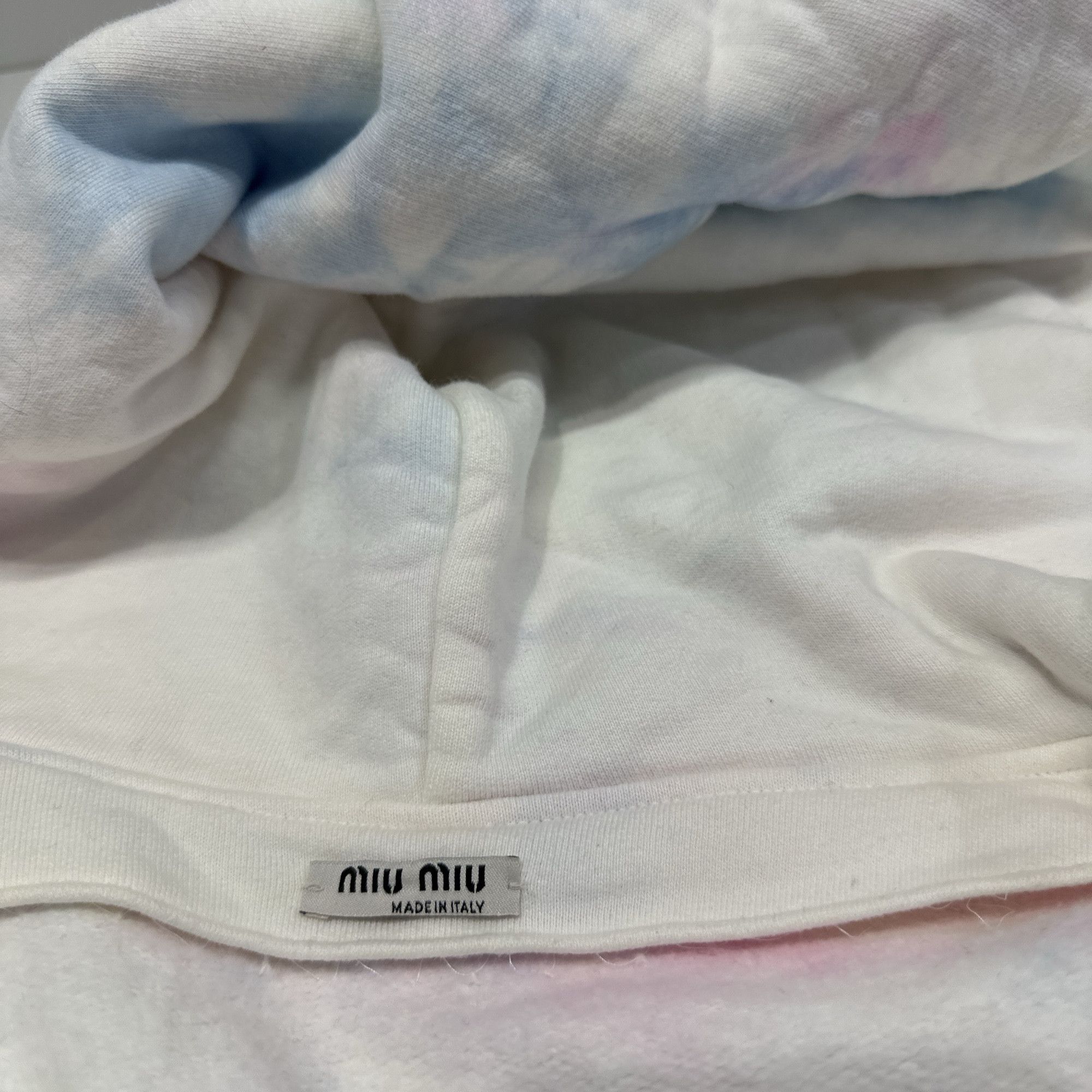 Miu Miu Miu Miu Tie-Dye Logo Hoodie Size XS Size XS / US 0-2 / IT 36-38 - 3 Thumbnail