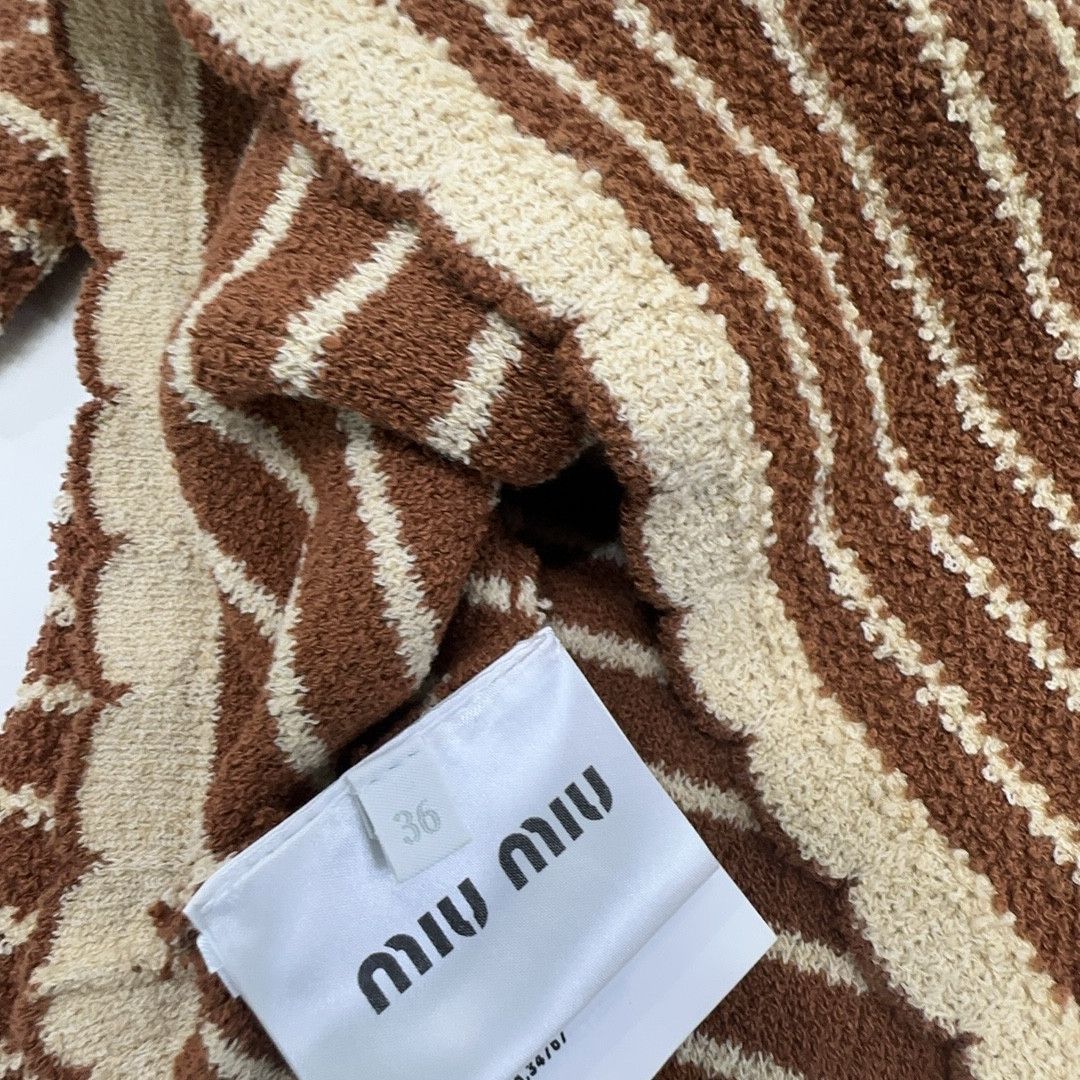 Miu Miu Miu Miu Striped Knit Sweater Size 36 Size XS / US 0-2 / IT 36-38 - 3 Thumbnail