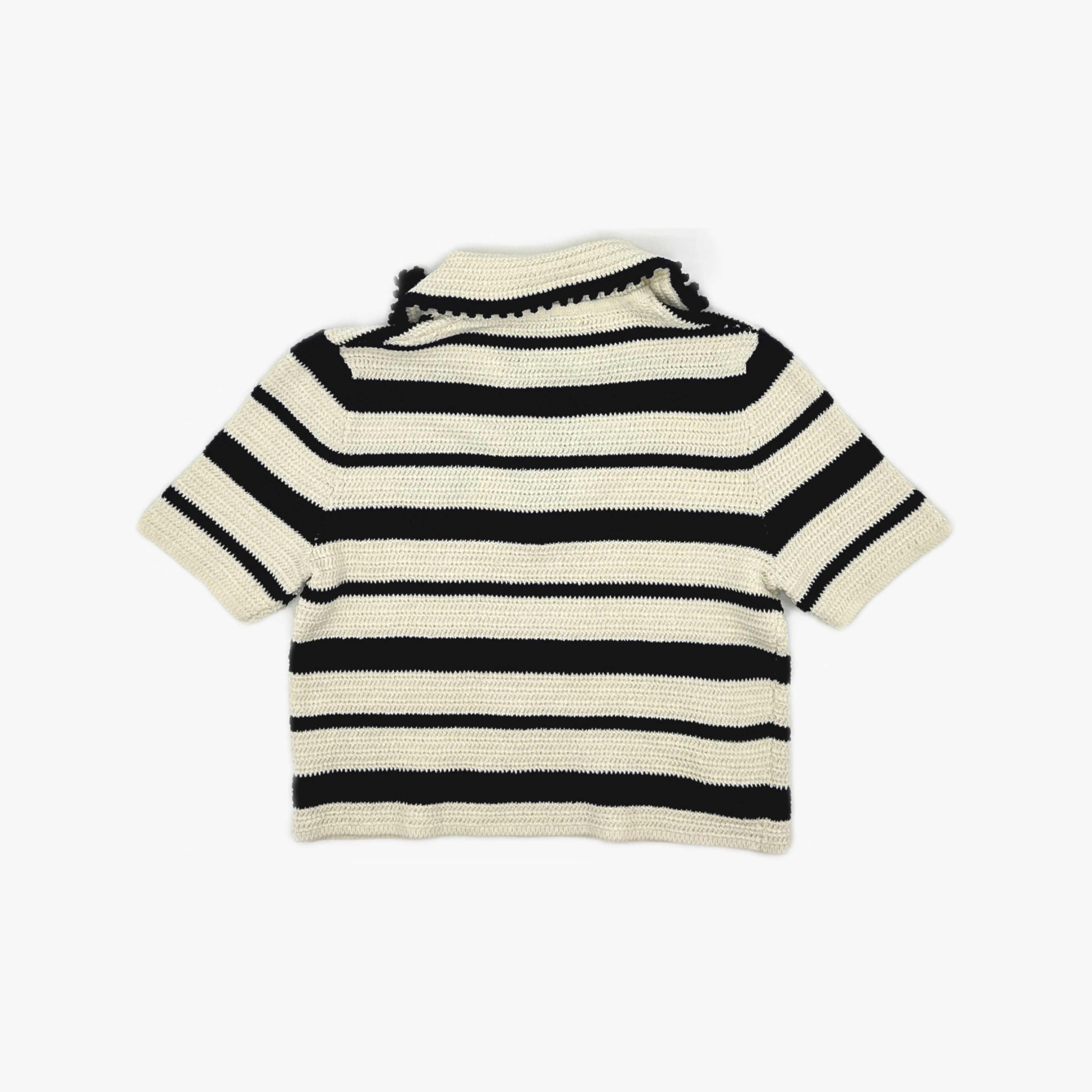 Miu Miu Miu Miu Striped Knit Polo Size 36 Size XS / US 0-2 / IT 36-38 - 2 Thumbnail