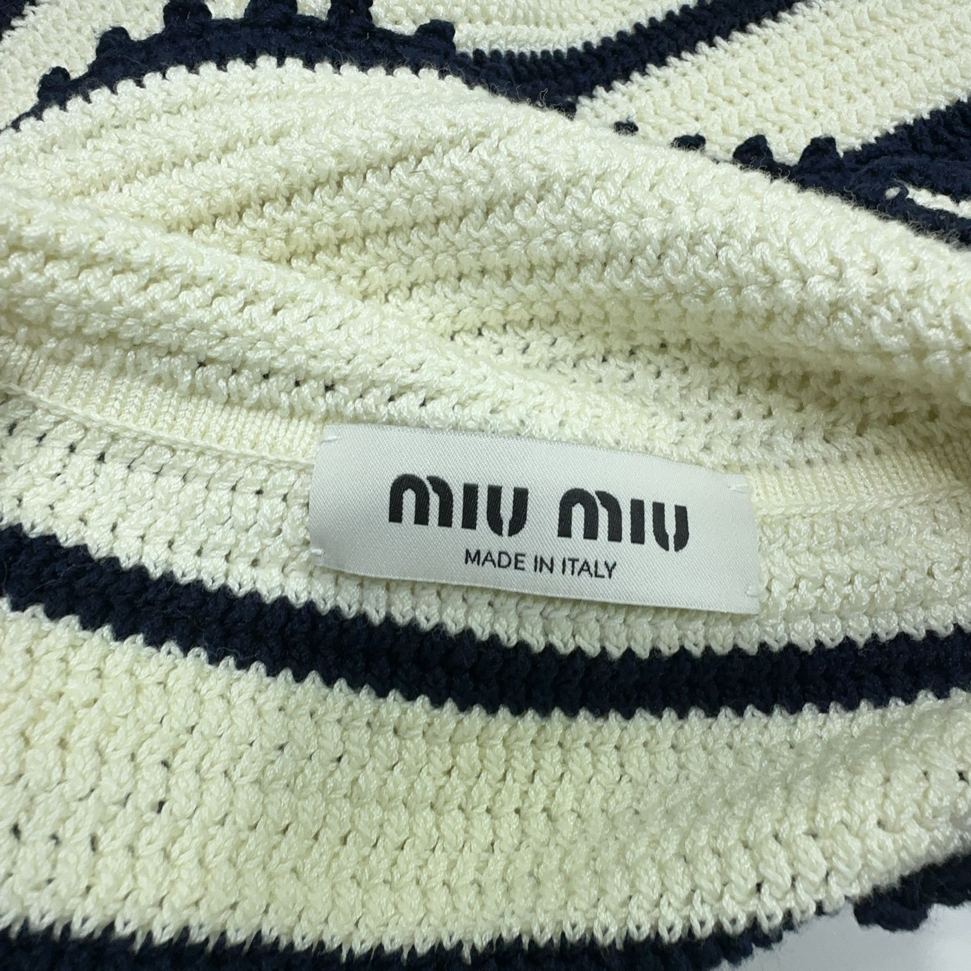 Miu Miu Miu Miu Striped Knit Polo Size 36 Size XS / US 0-2 / IT 36-38 - 4 Thumbnail