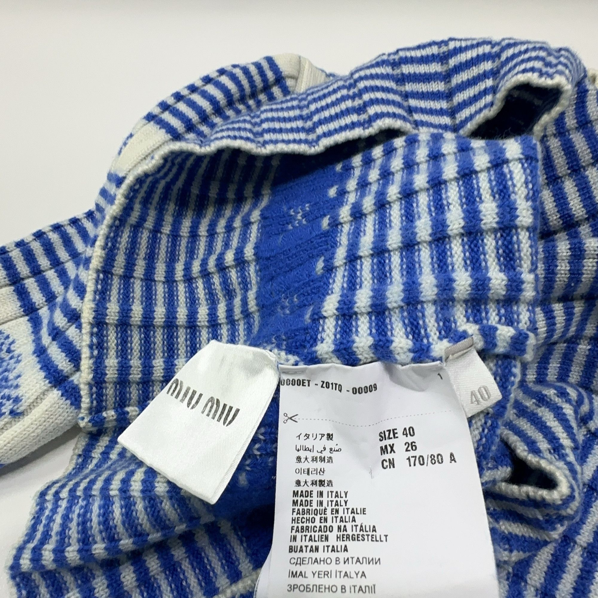 Miu Miu Miu Miu Striped Knit Sweater Size 40 Size S / US 4 / IT 40 - 4 Thumbnail