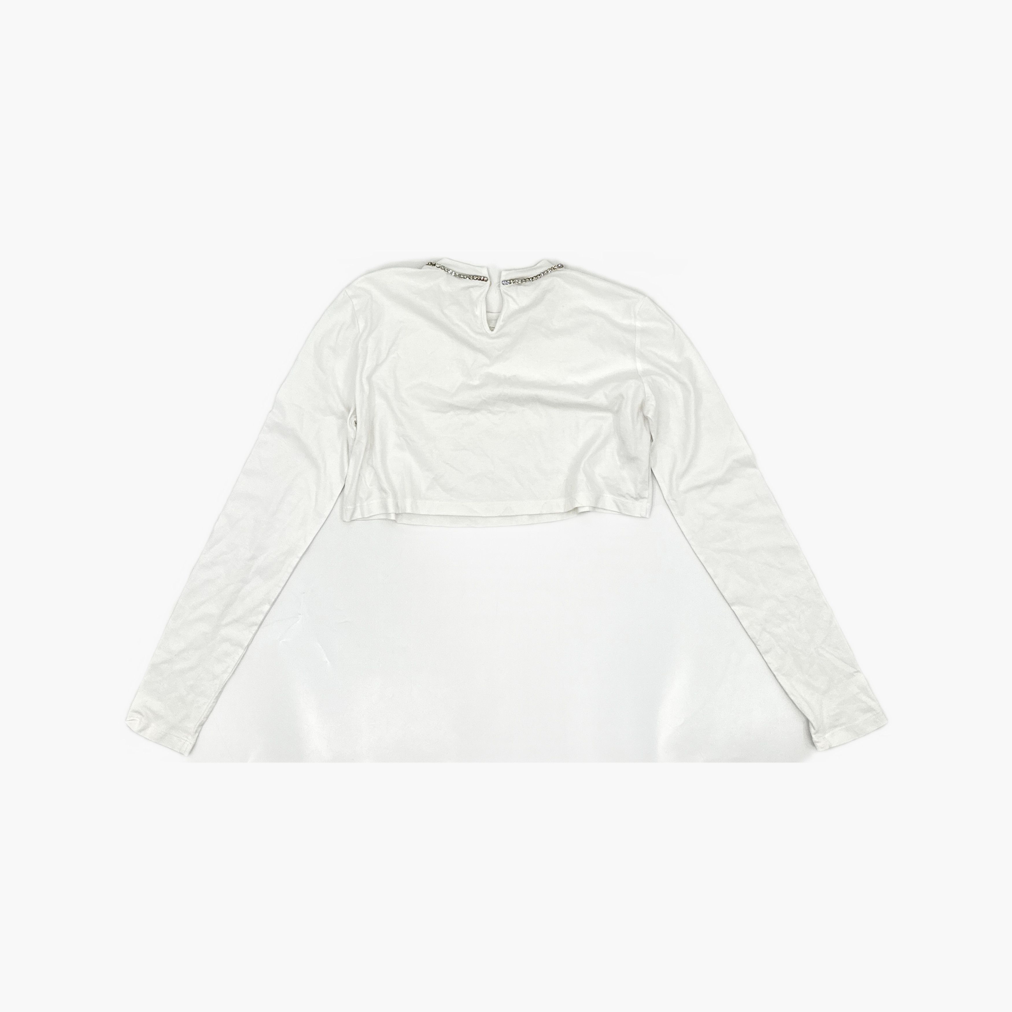 Miu Miu Miu Miu Embroidered Long Sleeve T-Shirt Size S Size S / US 4 / IT 40 - 2 Thumbnail