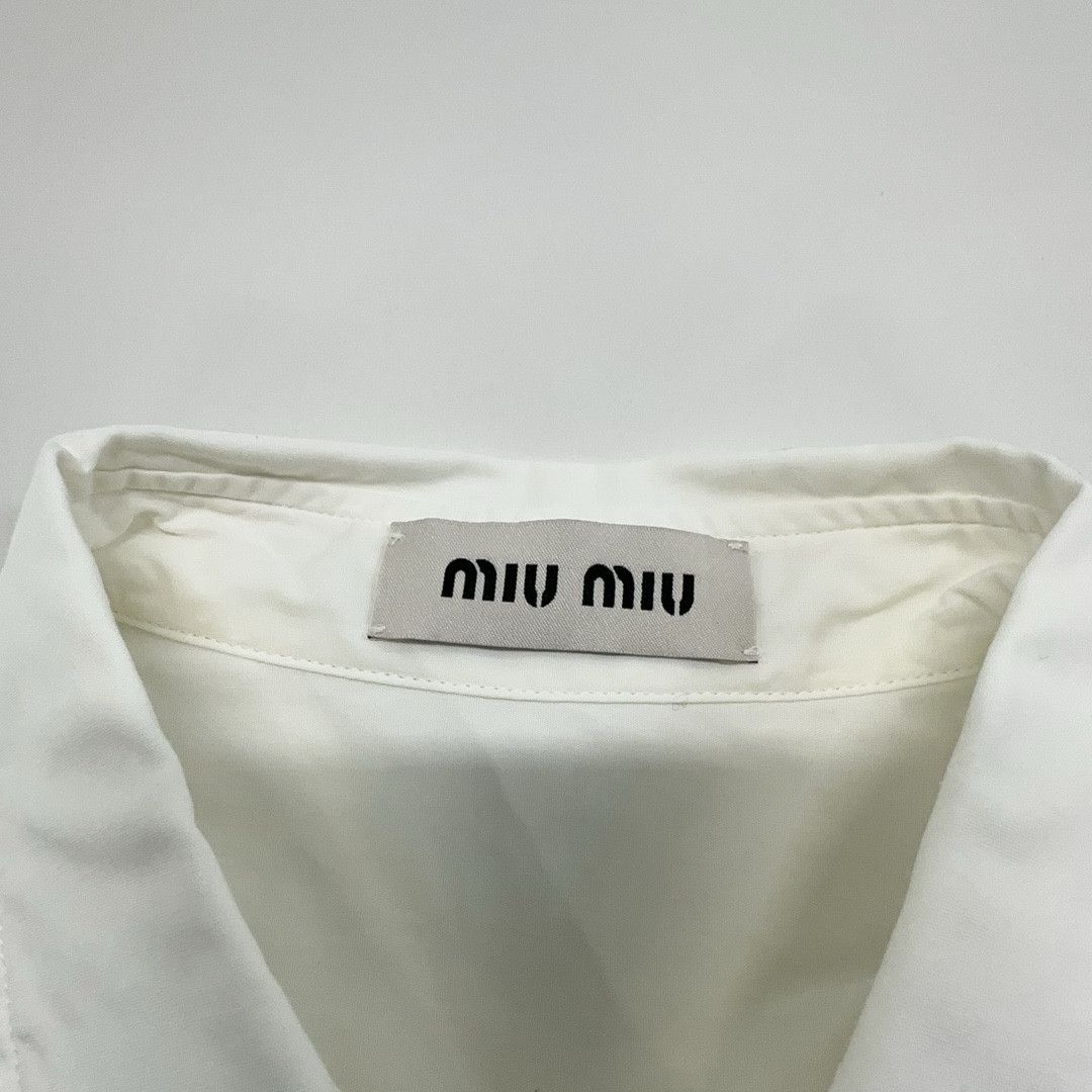 Miu Miu Miu Miu Logo Patch Button Up Shirt Size 42 Size M / US 6-8 / IT 42-44 - 5 Thumbnail