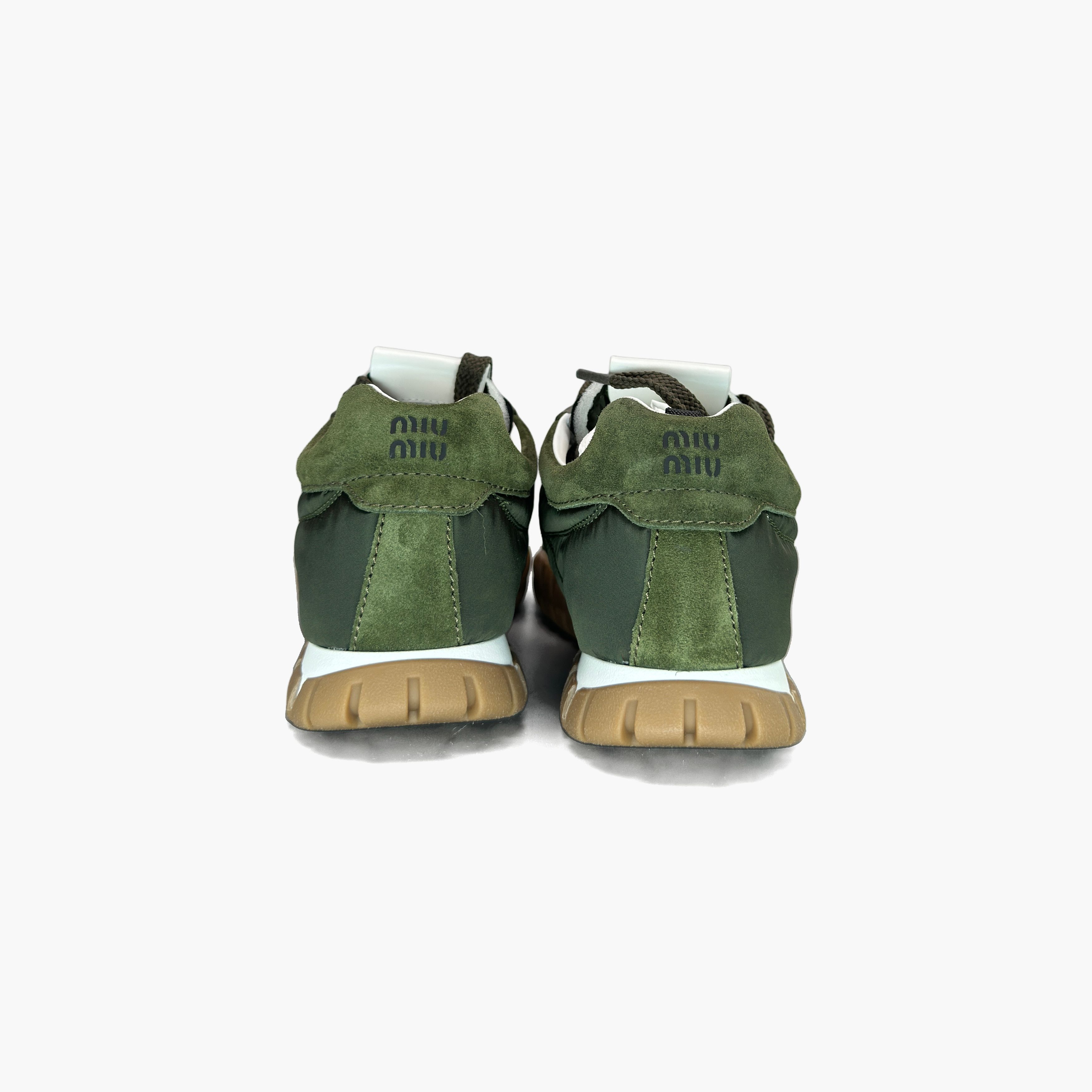 Miu Miu Miu Miu Green Low-Top Sneakers Size 38 Size US 8 / IT 38 - 6 Thumbnail