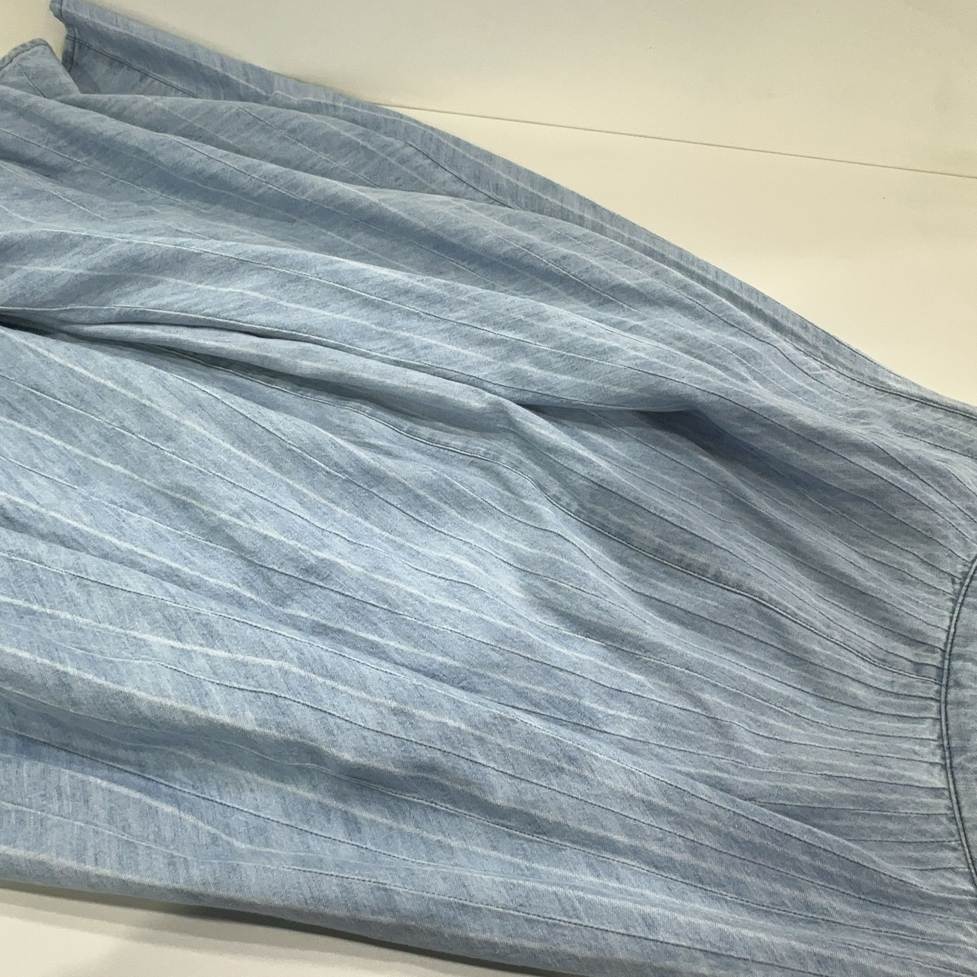 Miu Miu Miu Miu Striped Denim Skirt Size 36 Size 25" / US 0 / IT 36 - 10 Thumbnail