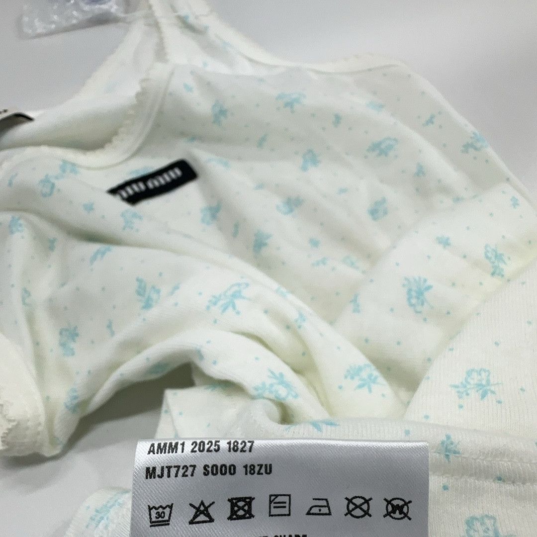 Miu Miu Miu Miu Floral Logo Tank Top Size S Size S / US 4 / IT 40 - 5 Thumbnail