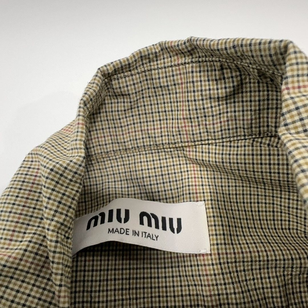 Miu Miu Miu Miu Plaid Zip Front Shirt Size 36 Size XS / US 0-2 / IT 36-38 - 5 Thumbnail