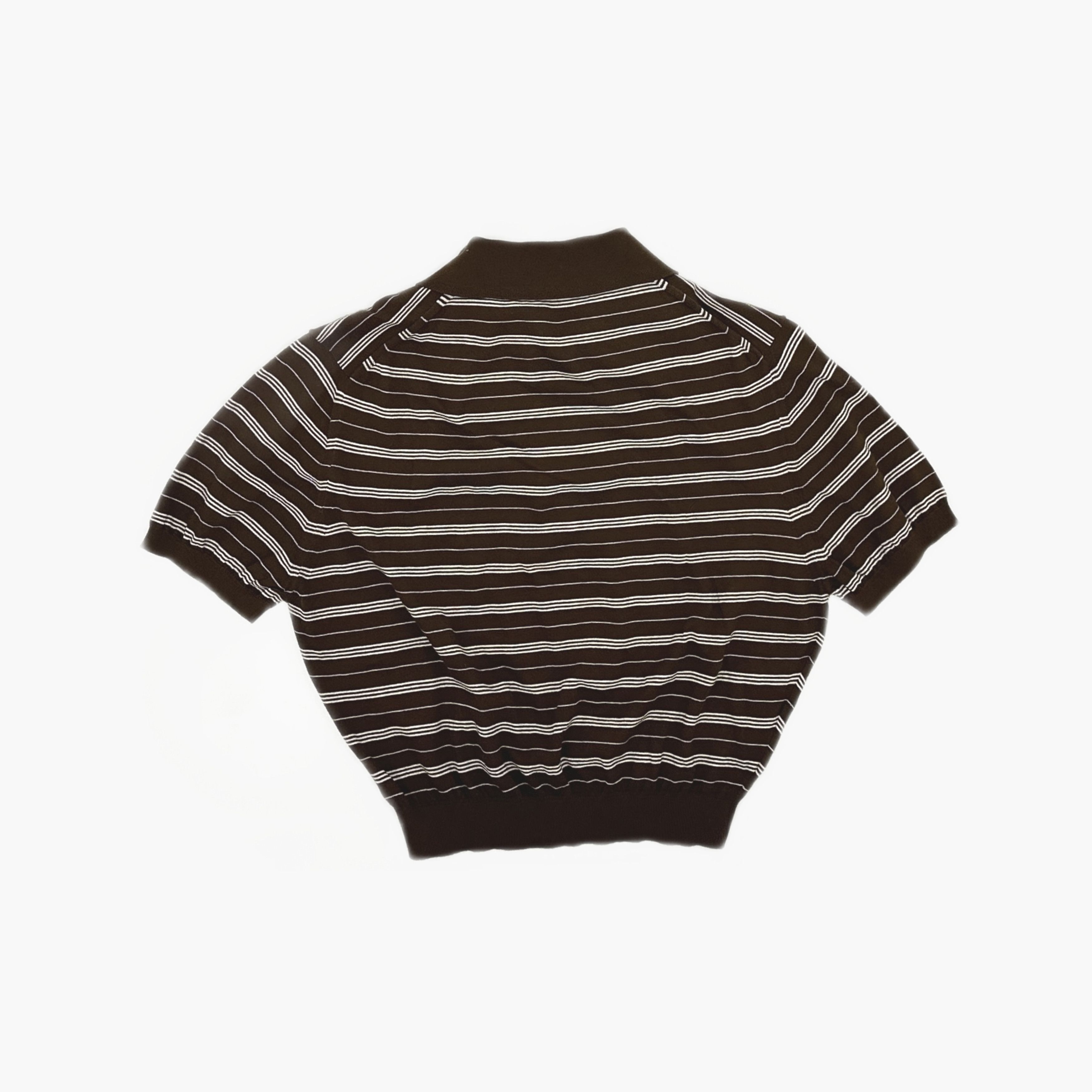 Miu Miu Miu Miu Striped Logo Polo Shirt Size 36 Size XS / US 0-2 / IT 36-38 - 2 Thumbnail