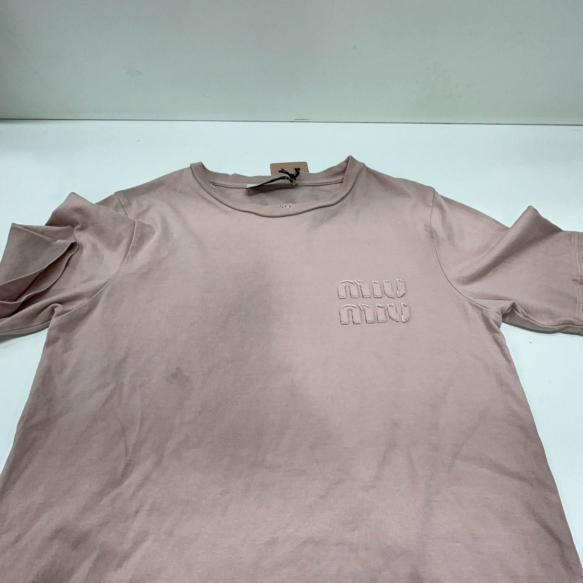 Miu Miu Miu Miu Logo Embroidery T-Shirt Size S Size S / US 4 / IT 40 - 9 Thumbnail