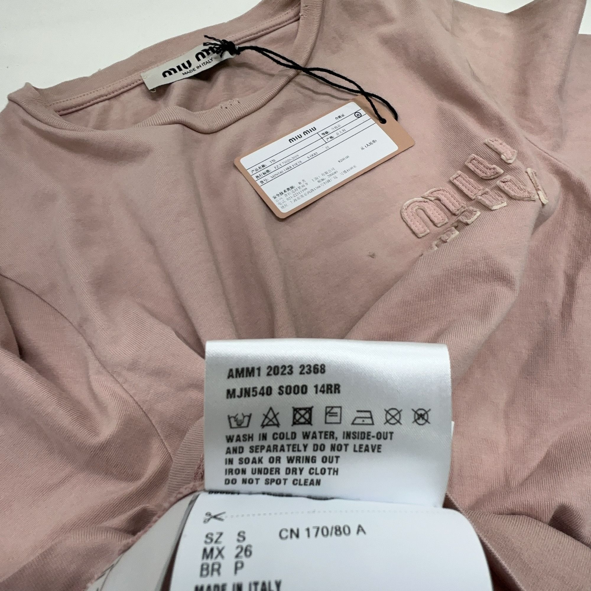 Miu Miu Miu Miu Logo Embroidery T-Shirt Size S Size S / US 4 / IT 40 - 3 Thumbnail