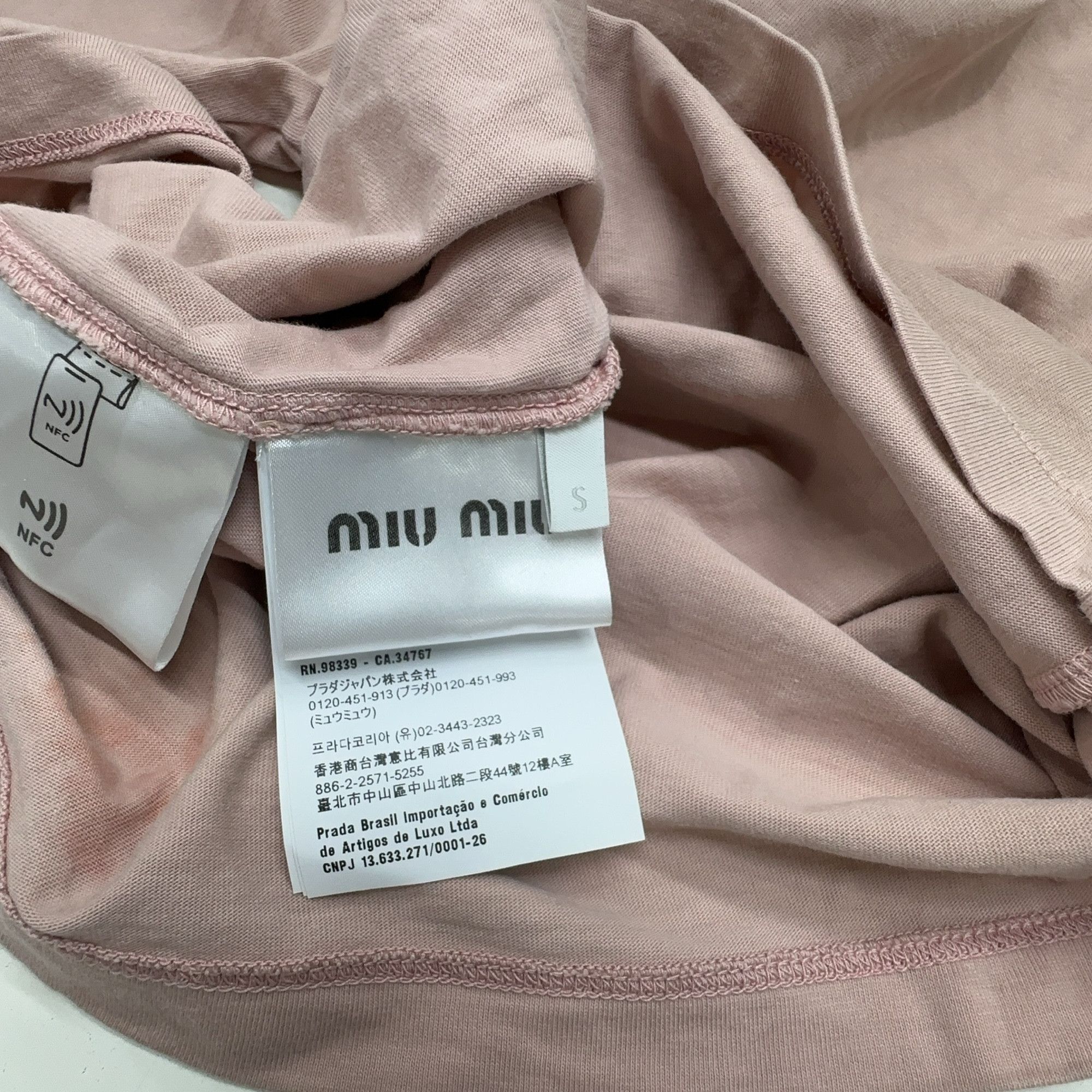 Miu Miu Miu Miu Logo Embroidery T-Shirt Size S Size S / US 4 / IT 40 - 6 Thumbnail