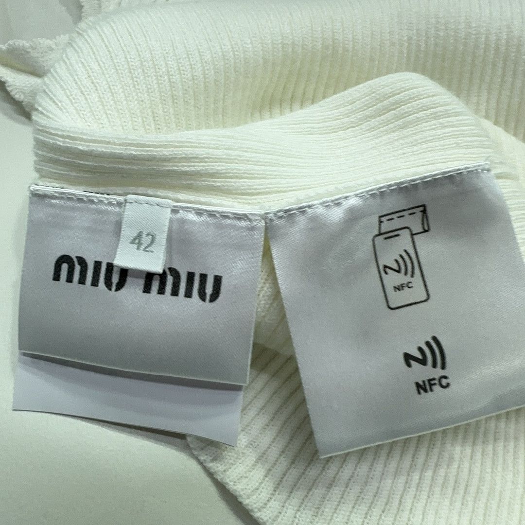 Miu Miu Miu Miu Ribbed Tank Top Size 42 Size M / US 6-8 / IT 42-44 - 4 Thumbnail