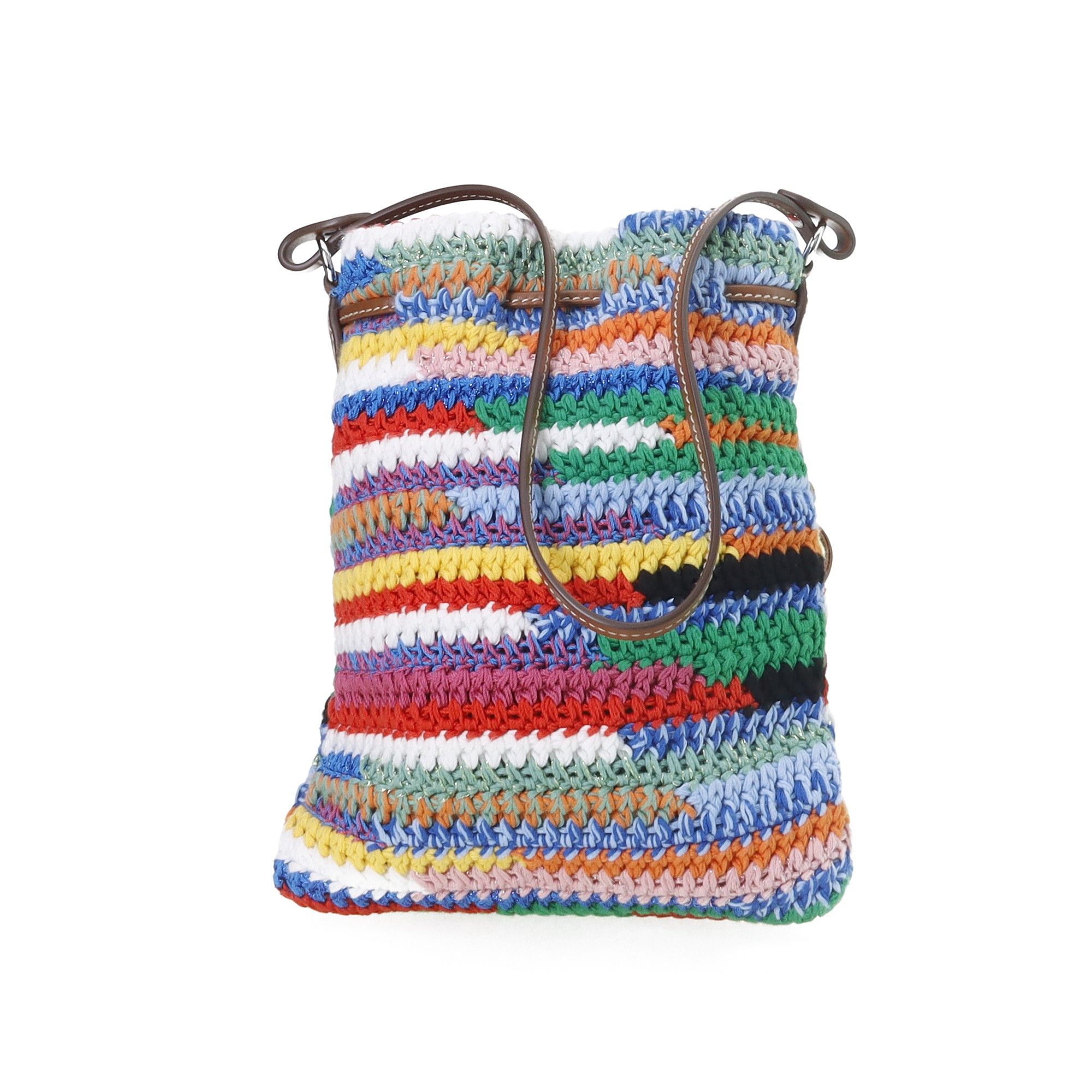Miu Miu Miu Miu Multicolor Crochet Bucket Bag One Size Size ONE SIZE - 3 Thumbnail