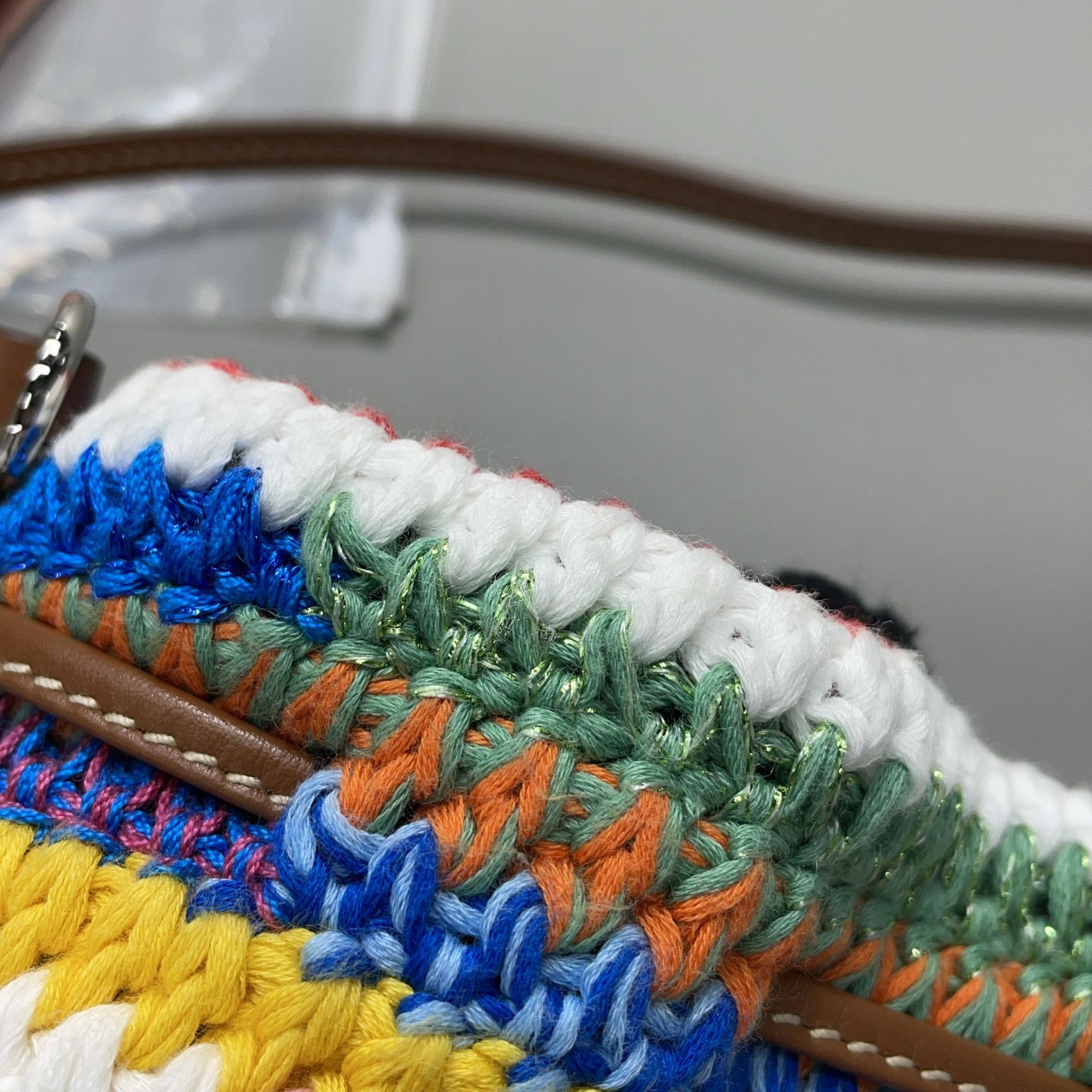 Miu Miu Miu Miu Multicolor Crochet Bucket Bag One Size Size ONE SIZE - 6 Thumbnail