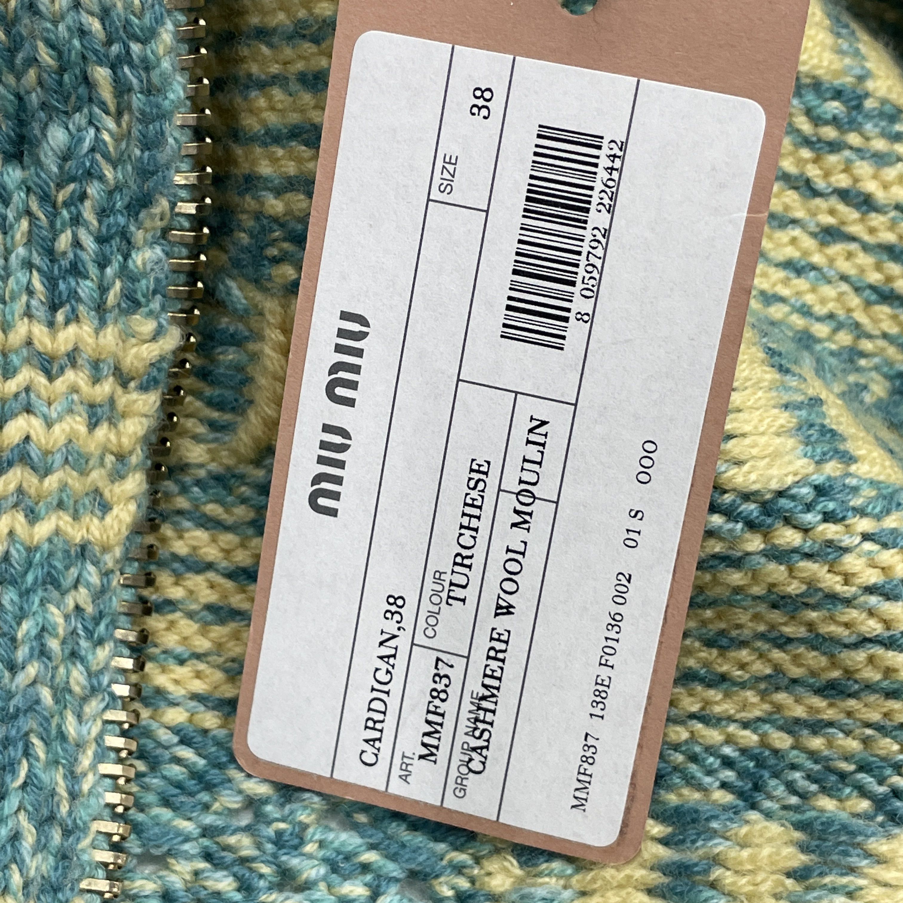 Miu Miu Miu Miu Logo Pattern Knit Cardigan Size 38 Size XS / US 0-2 / IT 36-38 - 5 Thumbnail