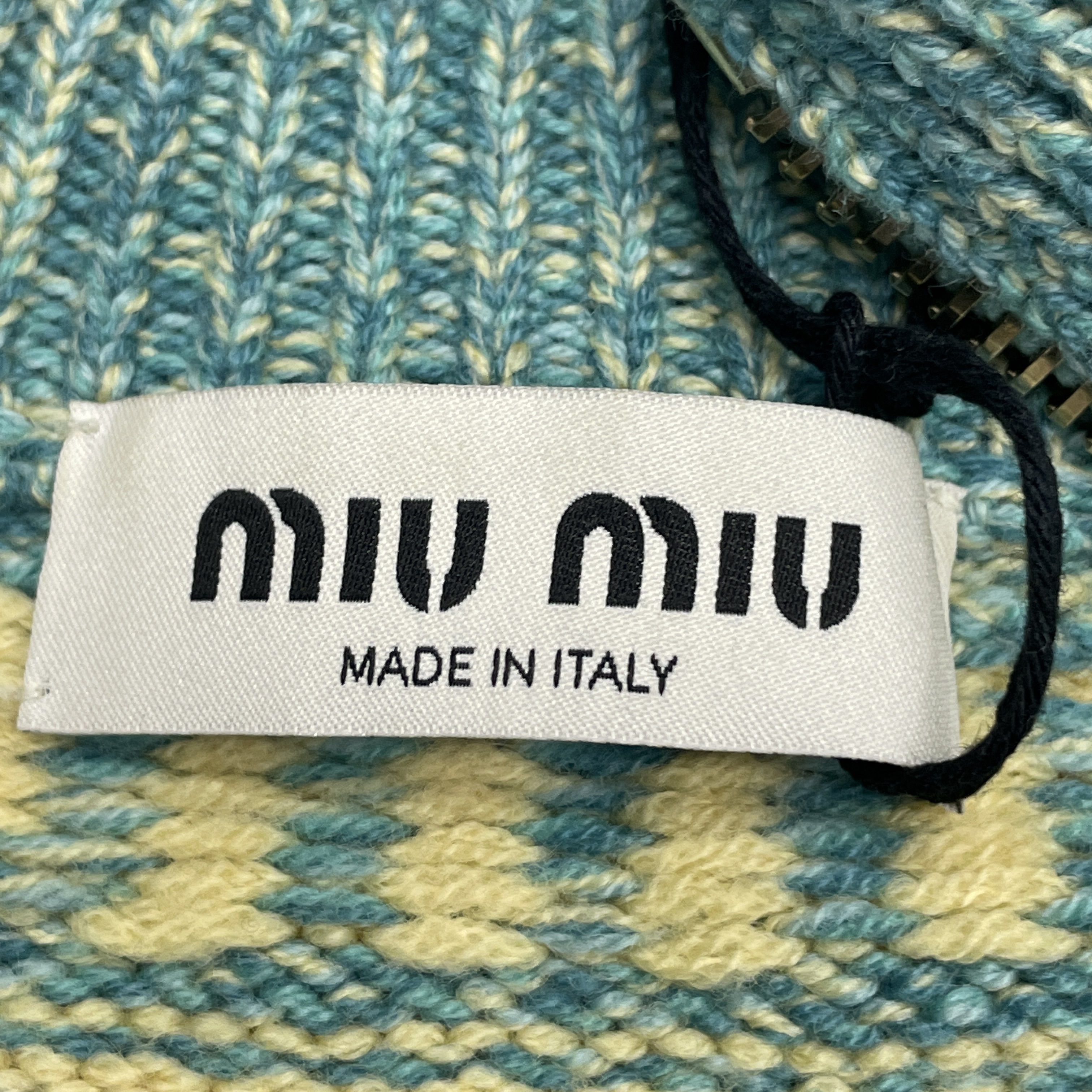 Miu Miu Miu Miu Logo Pattern Knit Cardigan Size 38 Size XS / US 0-2 / IT 36-38 - 3 Thumbnail