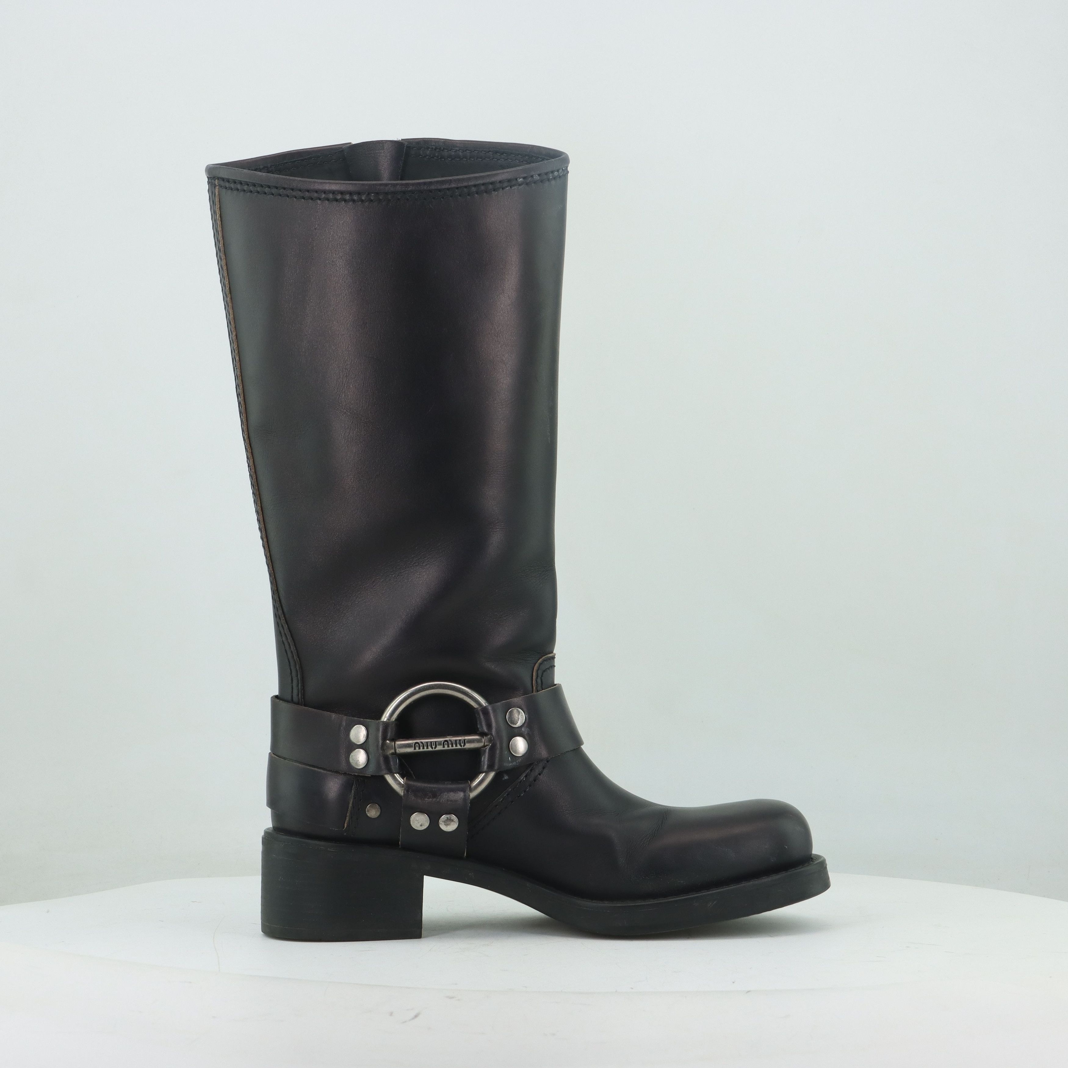 Miu Miu Miu Miu Buckled Leather Boots Size 38 Size US 8 / IT 38 - 7 Thumbnail