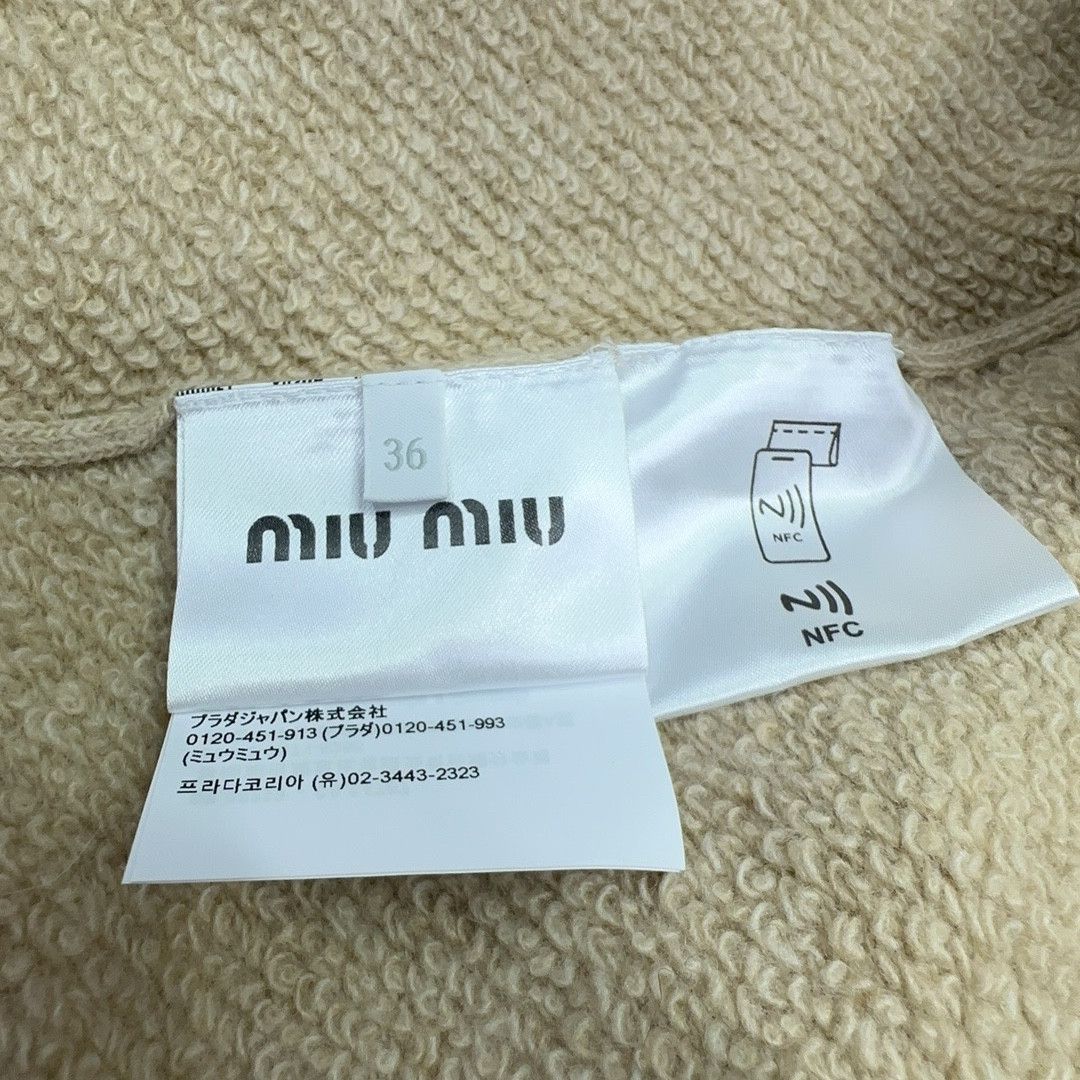 Miu Miu Miu Miu Logo Zip-Up Knit Hoodie Size 36 Size XS / US 0-2 / IT 36-38 - 5 Thumbnail