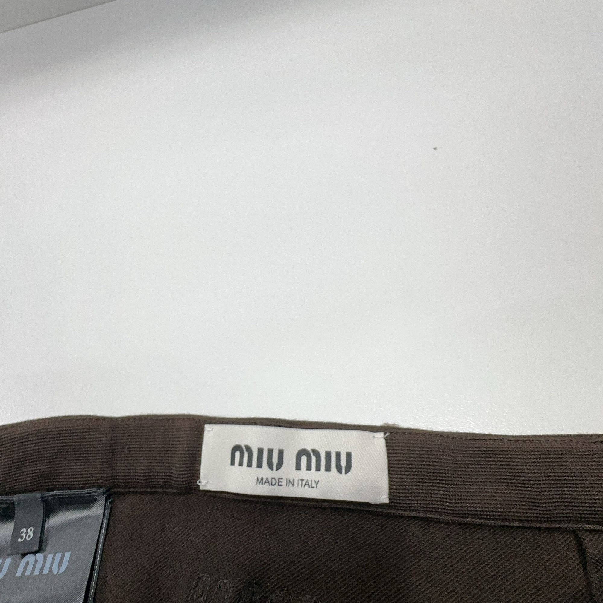 Miu Miu Miu Miu Striped Detail Mini Skirt Size 38 Size 26" / US 2 / IT 38 - 3 Thumbnail