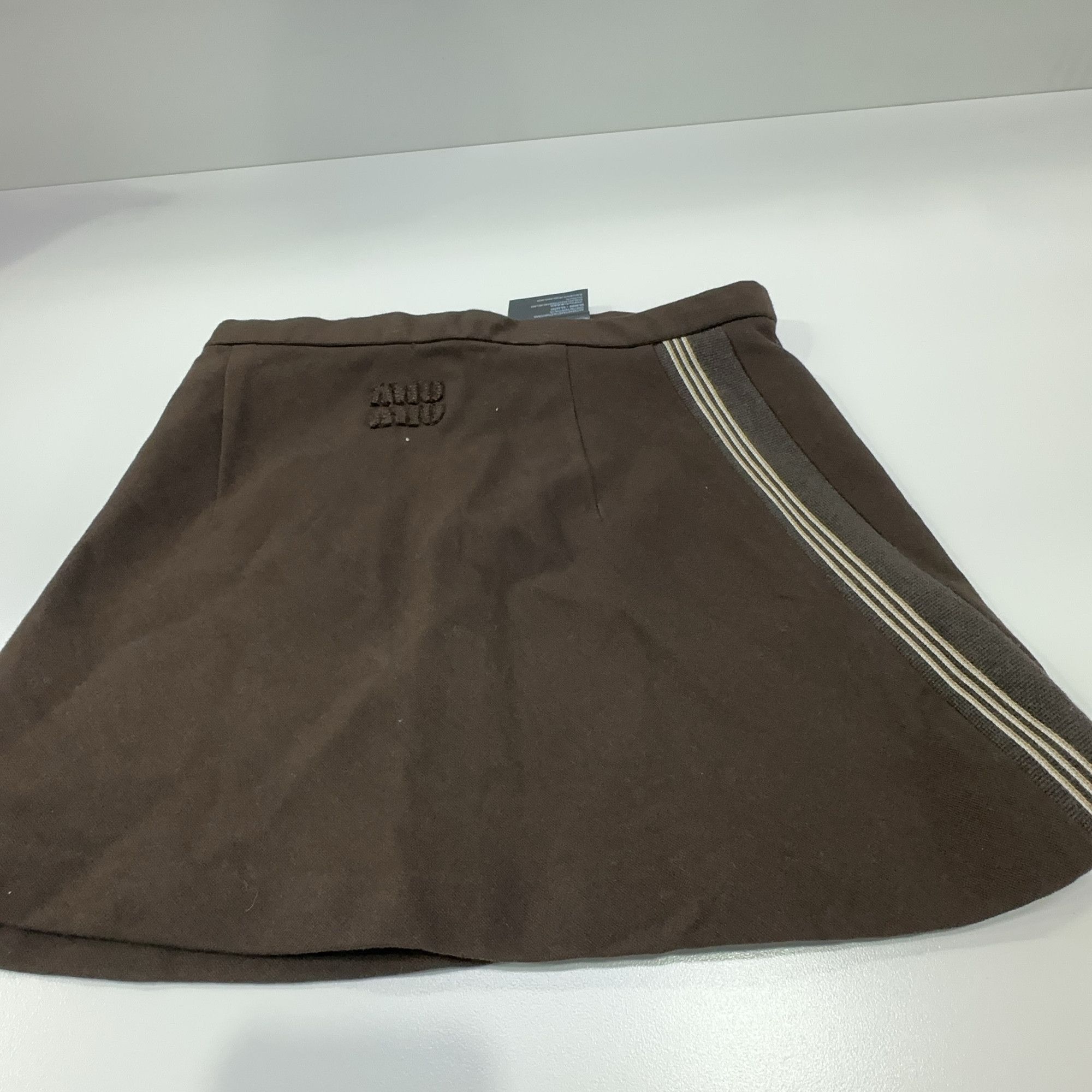 Miu Miu Miu Miu Striped Detail Mini Skirt Size 38 Size 26" / US 2 / IT 38 - 10 Thumbnail