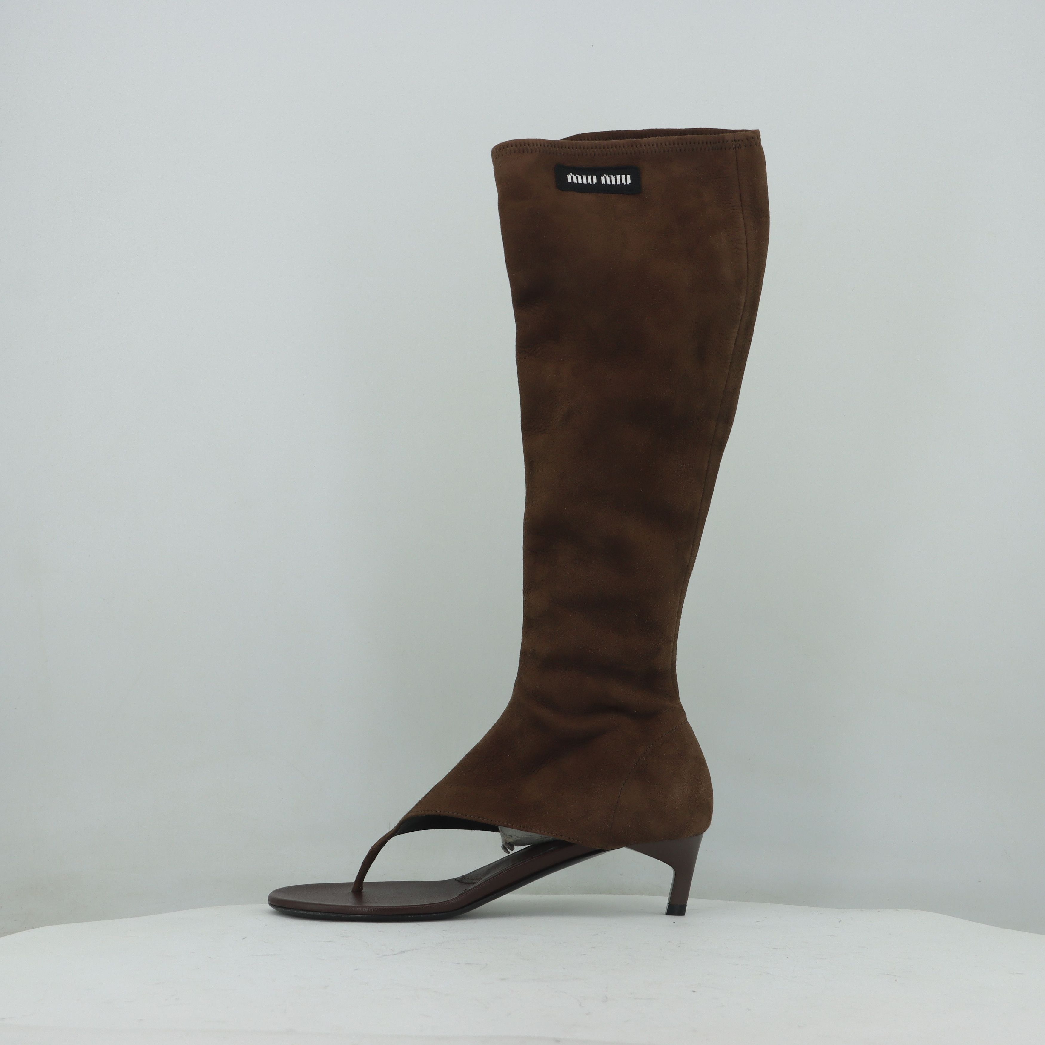 Miu Miu Miu Miu Suede Thong Boots Size 37 Size US 7 / IT 37 - 2 Thumbnail