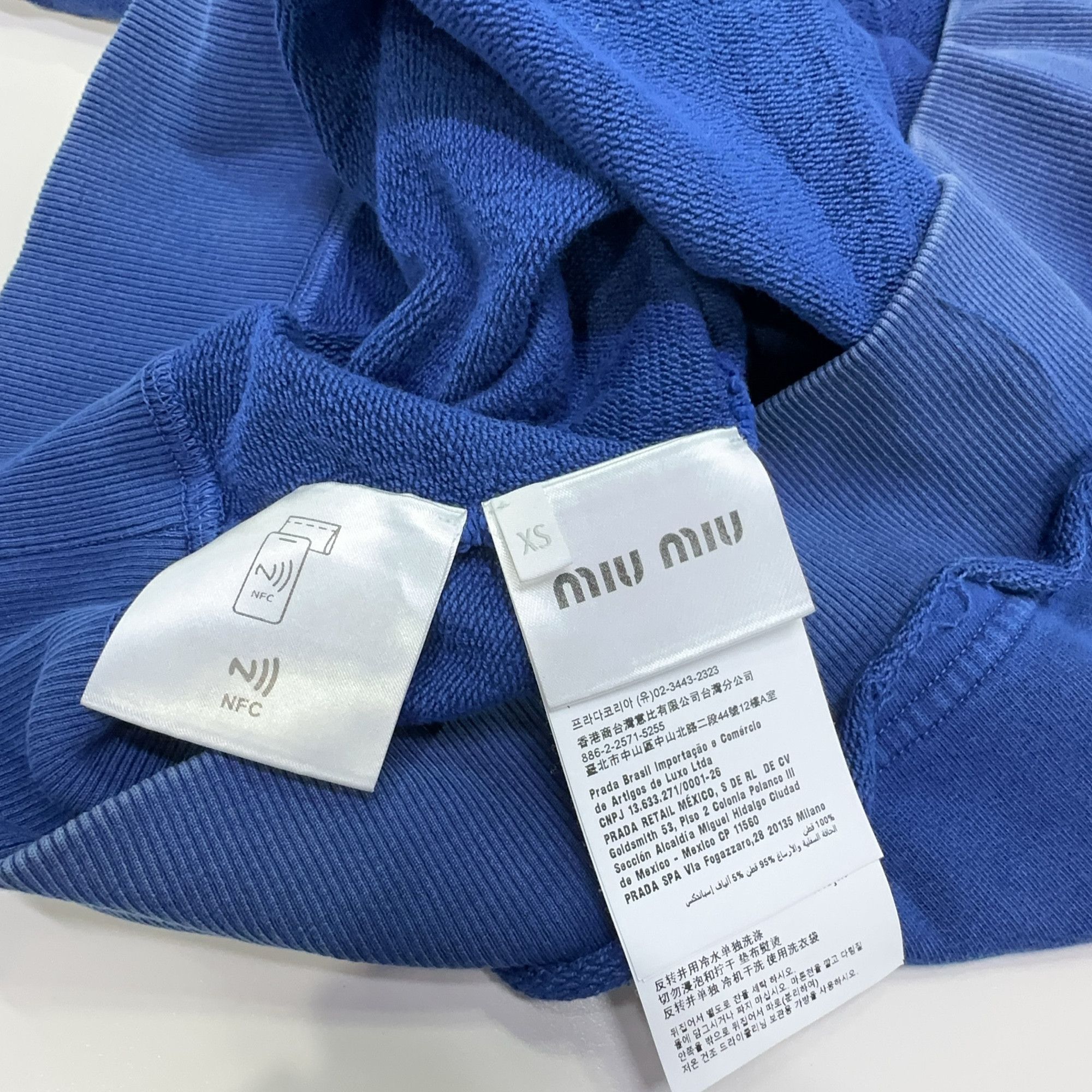 Miu Miu Miu Miu Embroidered Logo Polo Sweatshirt Size XS Size XS / US 0-2 / IT 36-38 - 4 Thumbnail