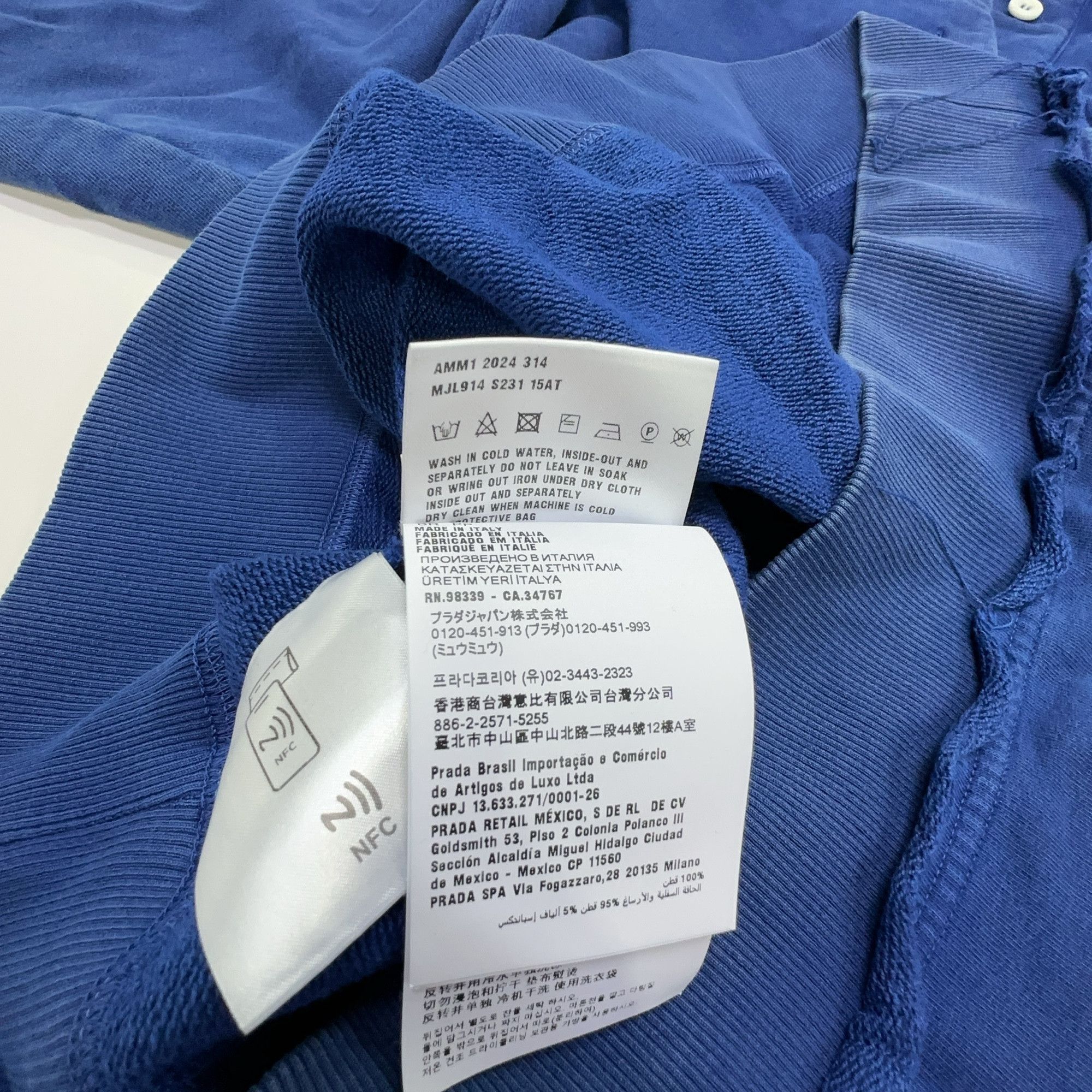 Miu Miu Miu Miu Embroidered Logo Polo Sweatshirt Size XS Size XS / US 0-2 / IT 36-38 - 3 Thumbnail