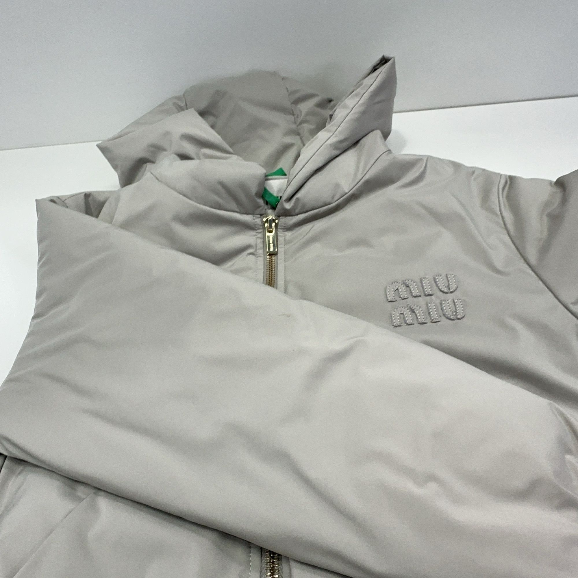 Miu Miu MIU MIU Logo Hooded Jacket Size 38 Size XS / US 0-2 / IT 36-38 - 7 Thumbnail